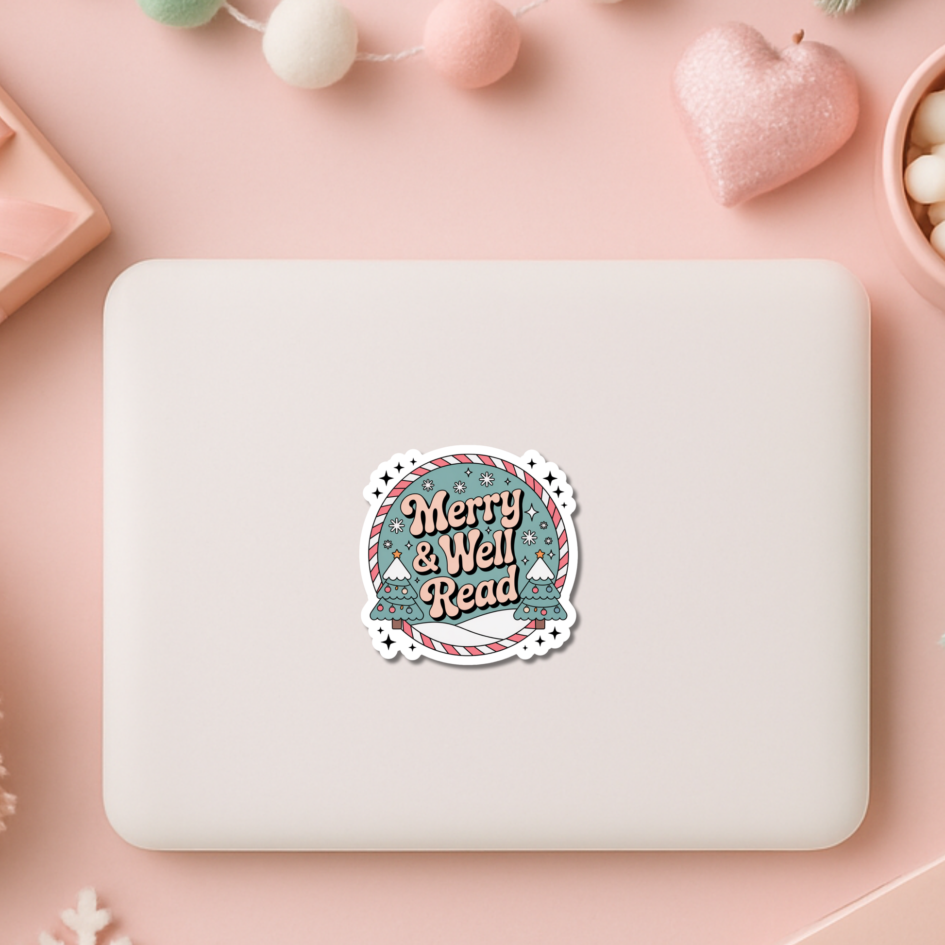 Bookish Christmas Stickers