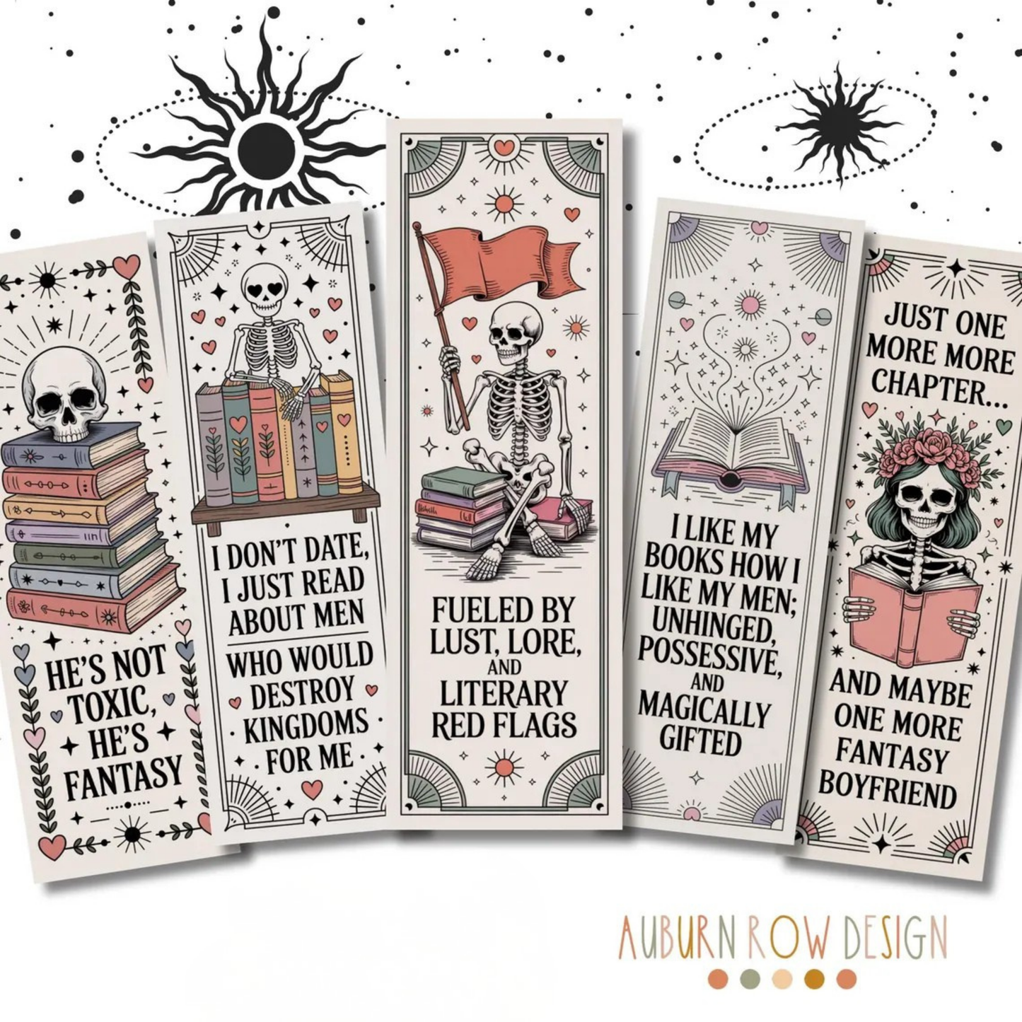 Printable Dark Romance Bookmarks