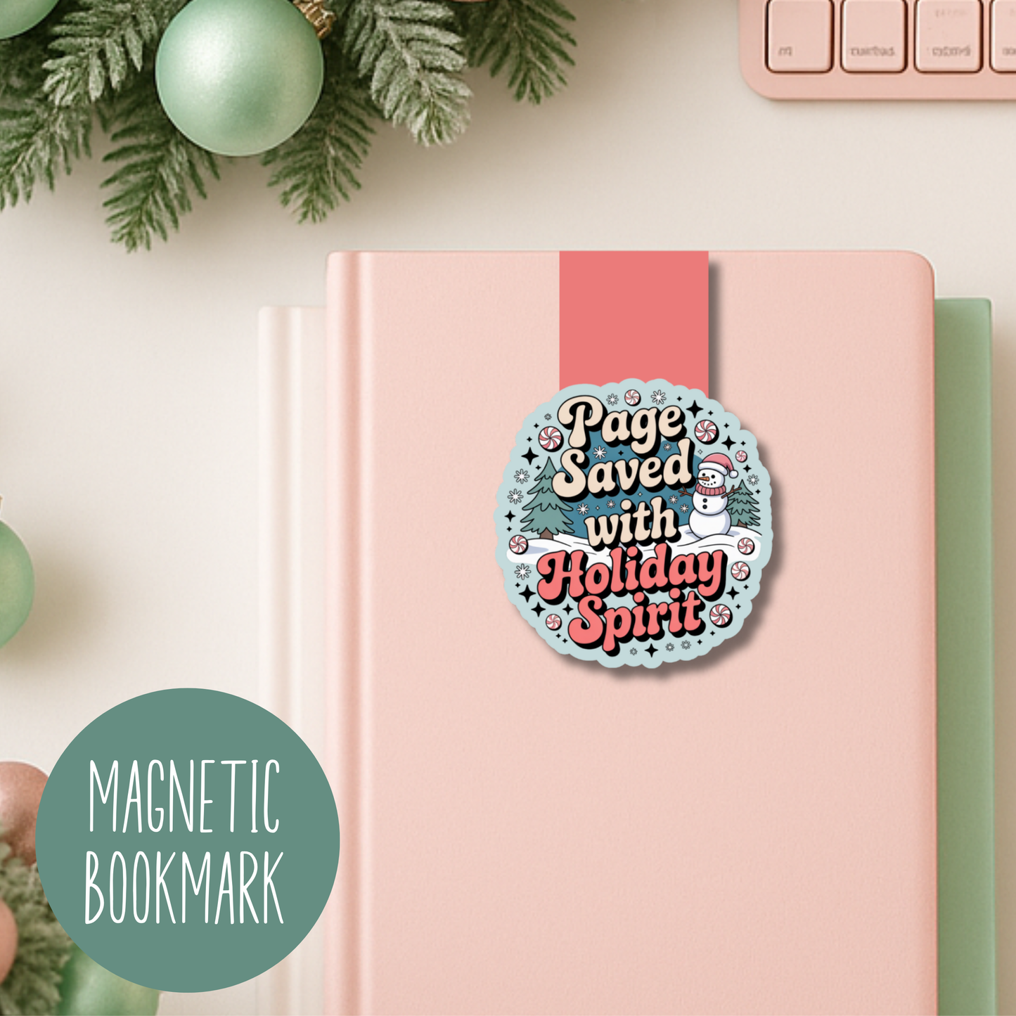 Christmas Magnetic Bookmark