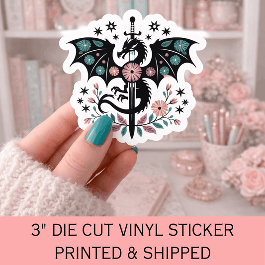 Romantasy Dragon Sticker