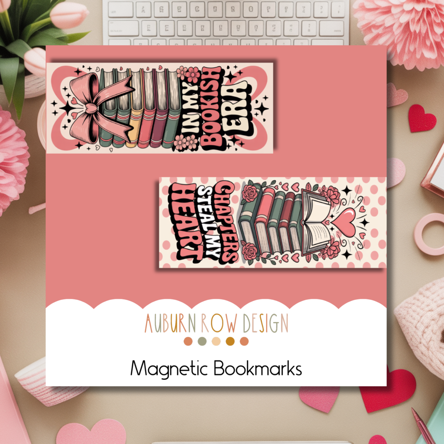 Valentines Day Magnetic Bookmarks