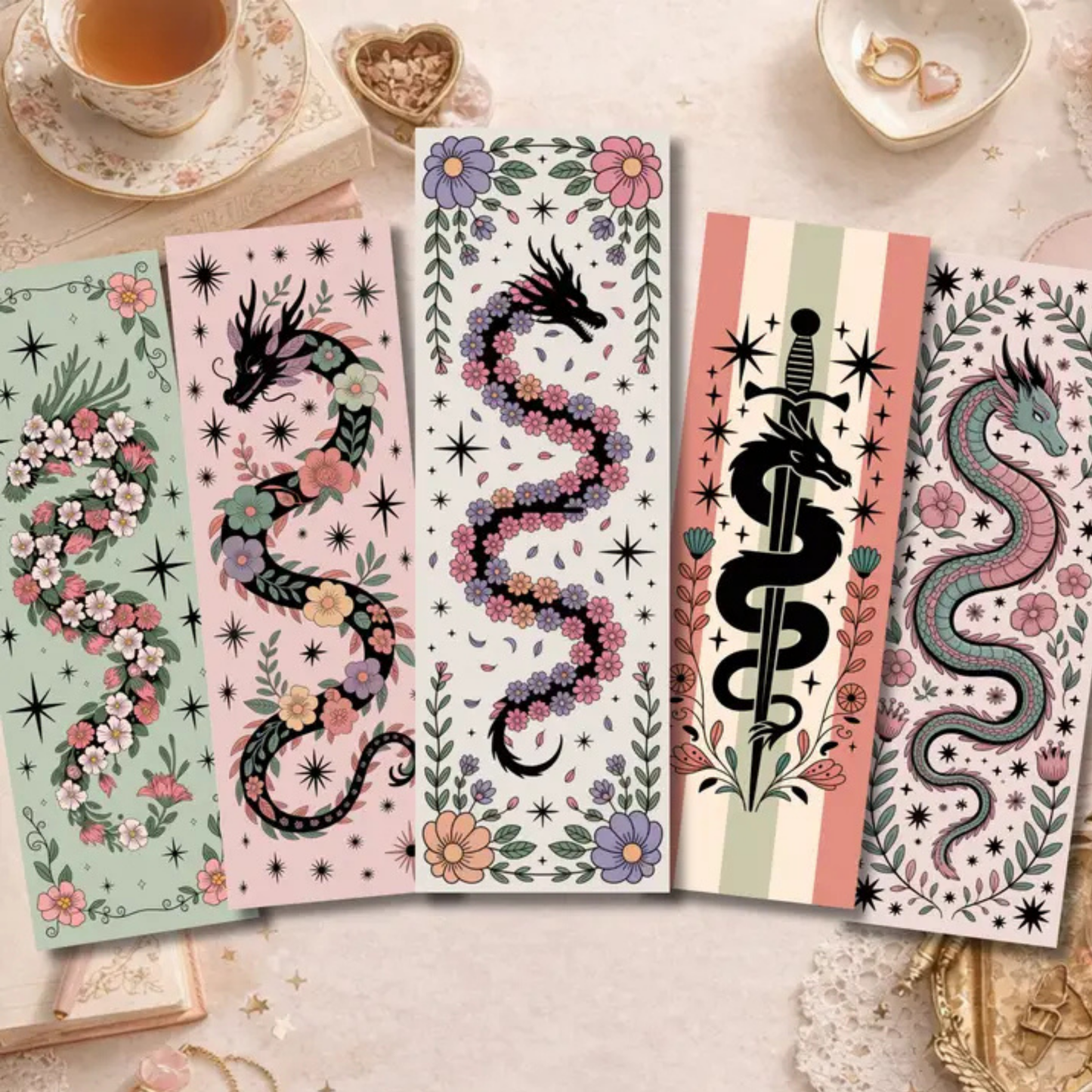 Printable Dragon Bookmarks
