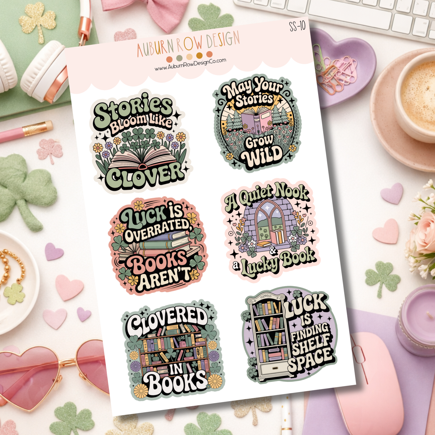 St. Patricks Day Bookish Stickers