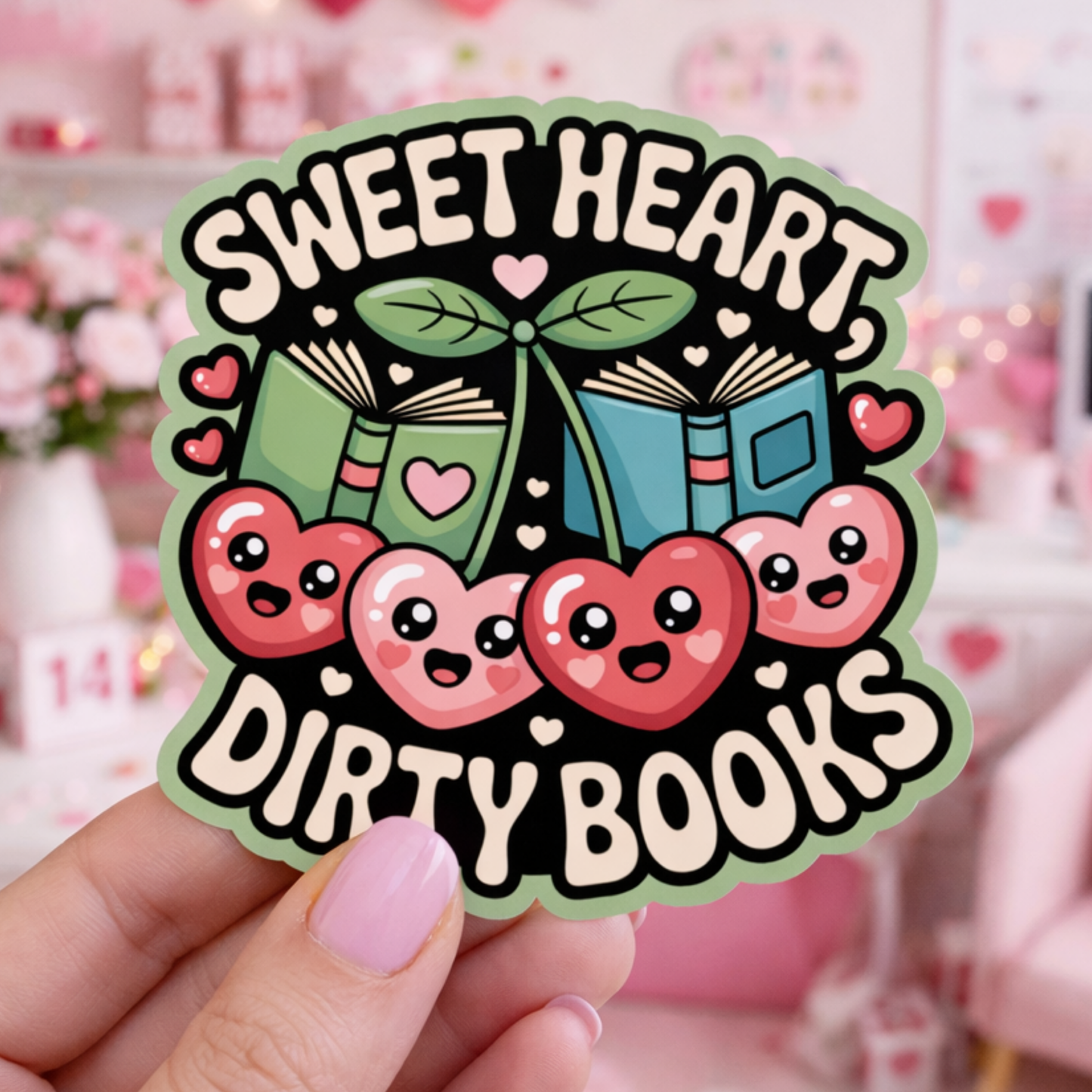 Sweet Heart Dirty Books Smut Reading Sticker