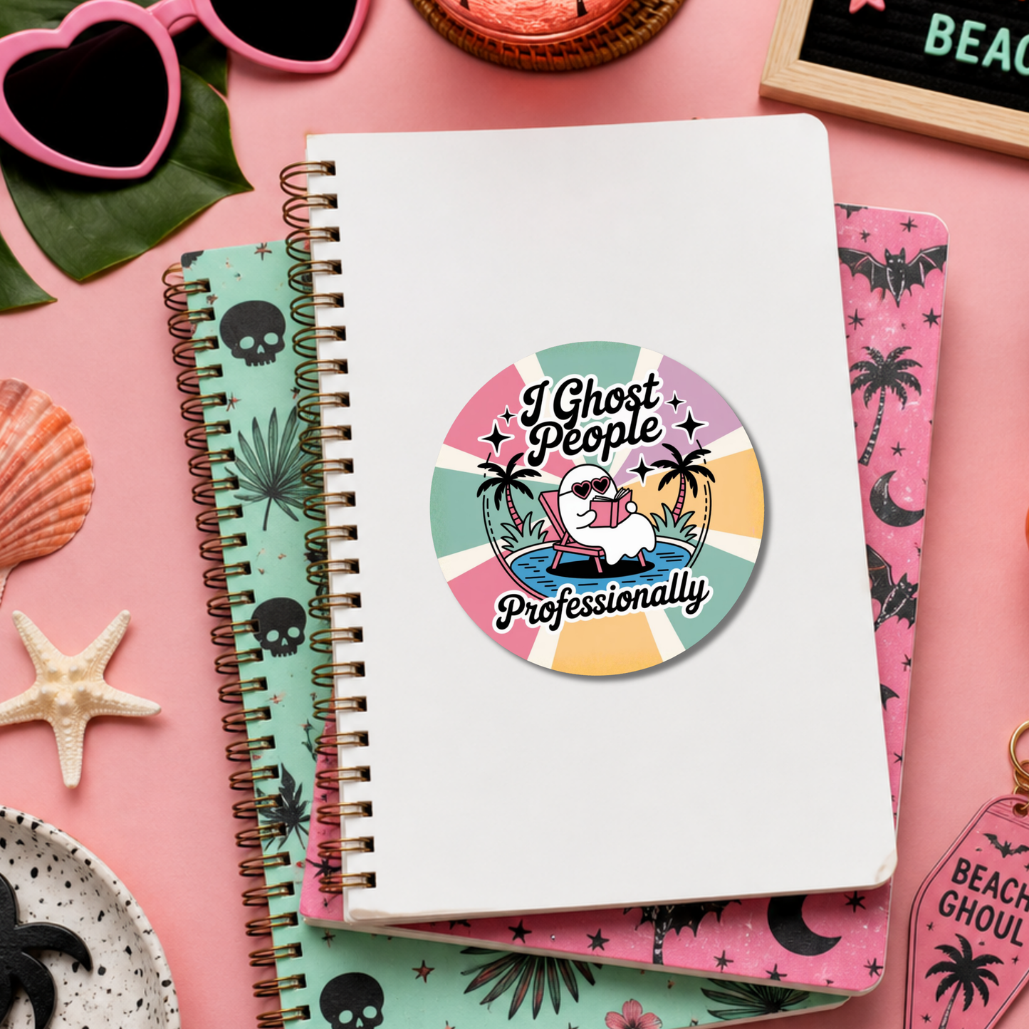 Summerween Bookish Sticker