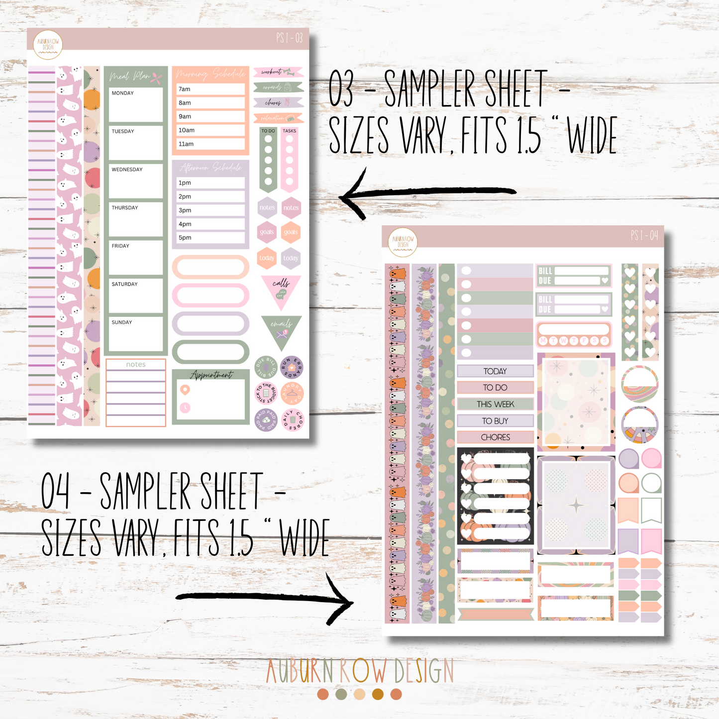 Pastel Halloween Weekly Planner Kit