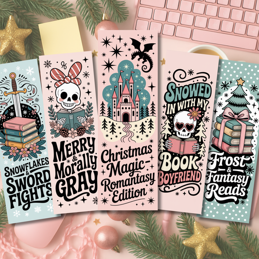 Romantasy Christmas Bookmarks