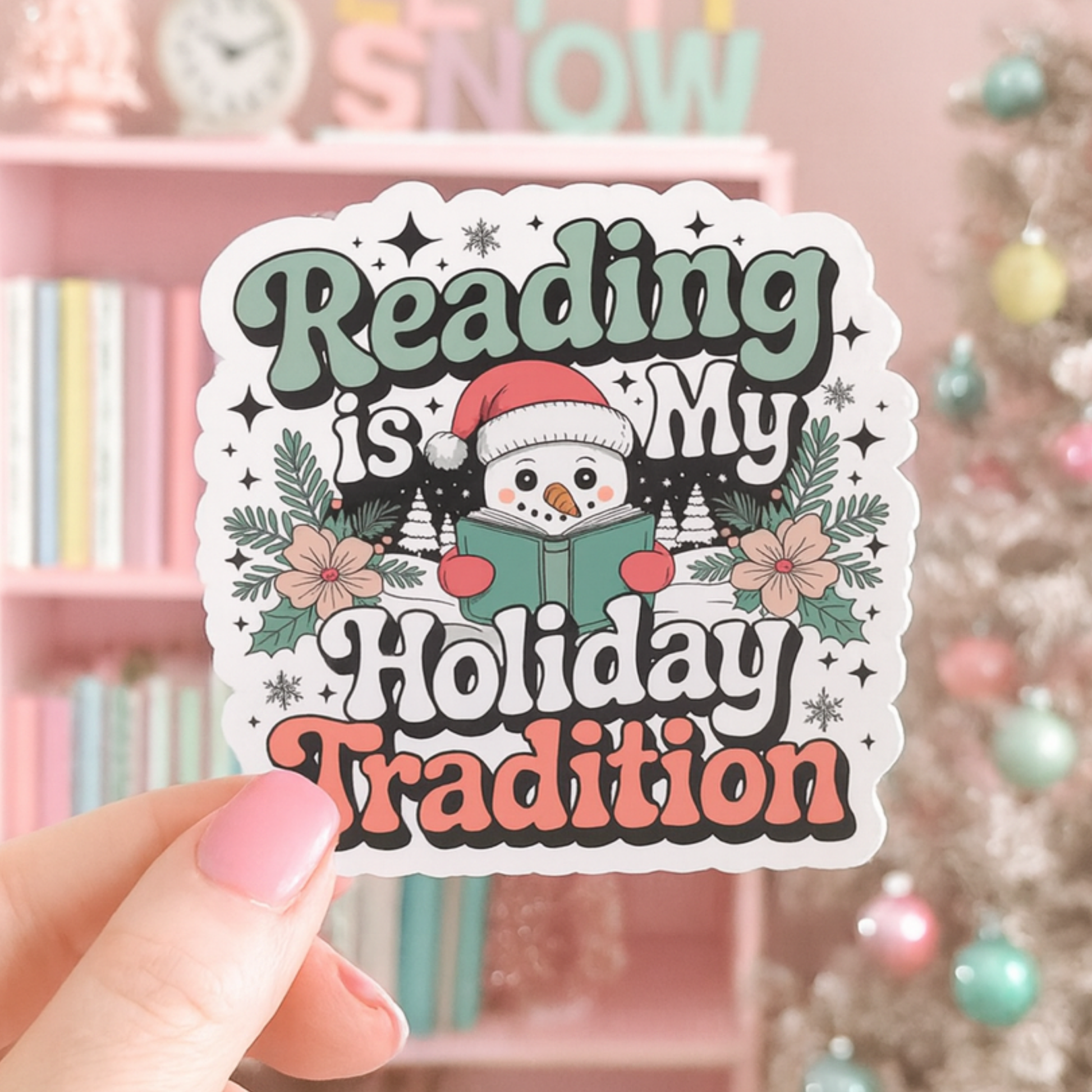 Christmas Bookish Stickers