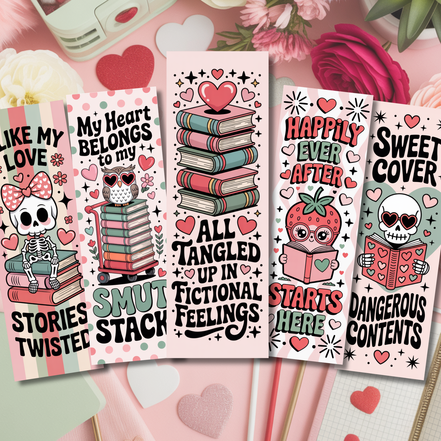 Valentines Day Bookmarks