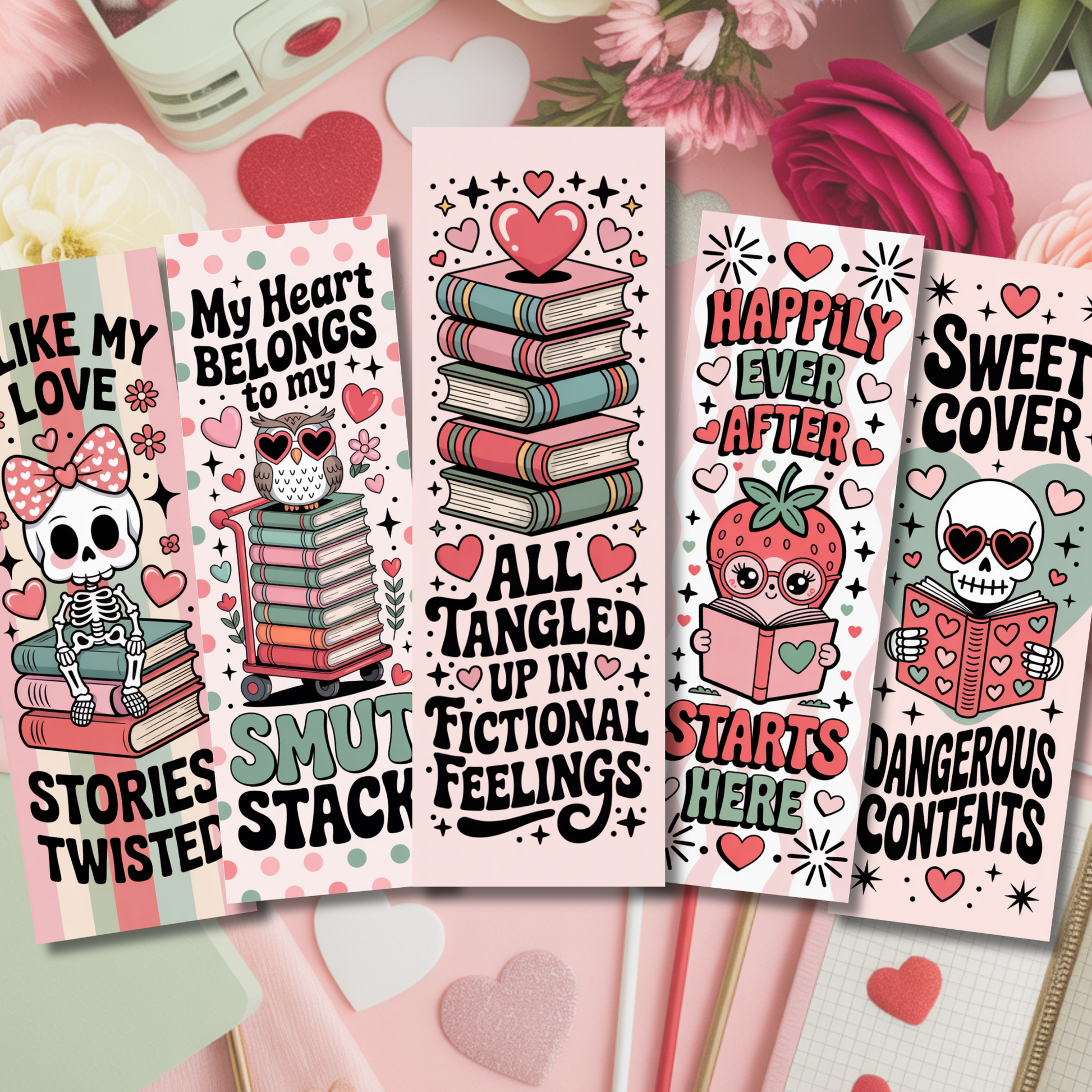 Valentines Day Bookmarks