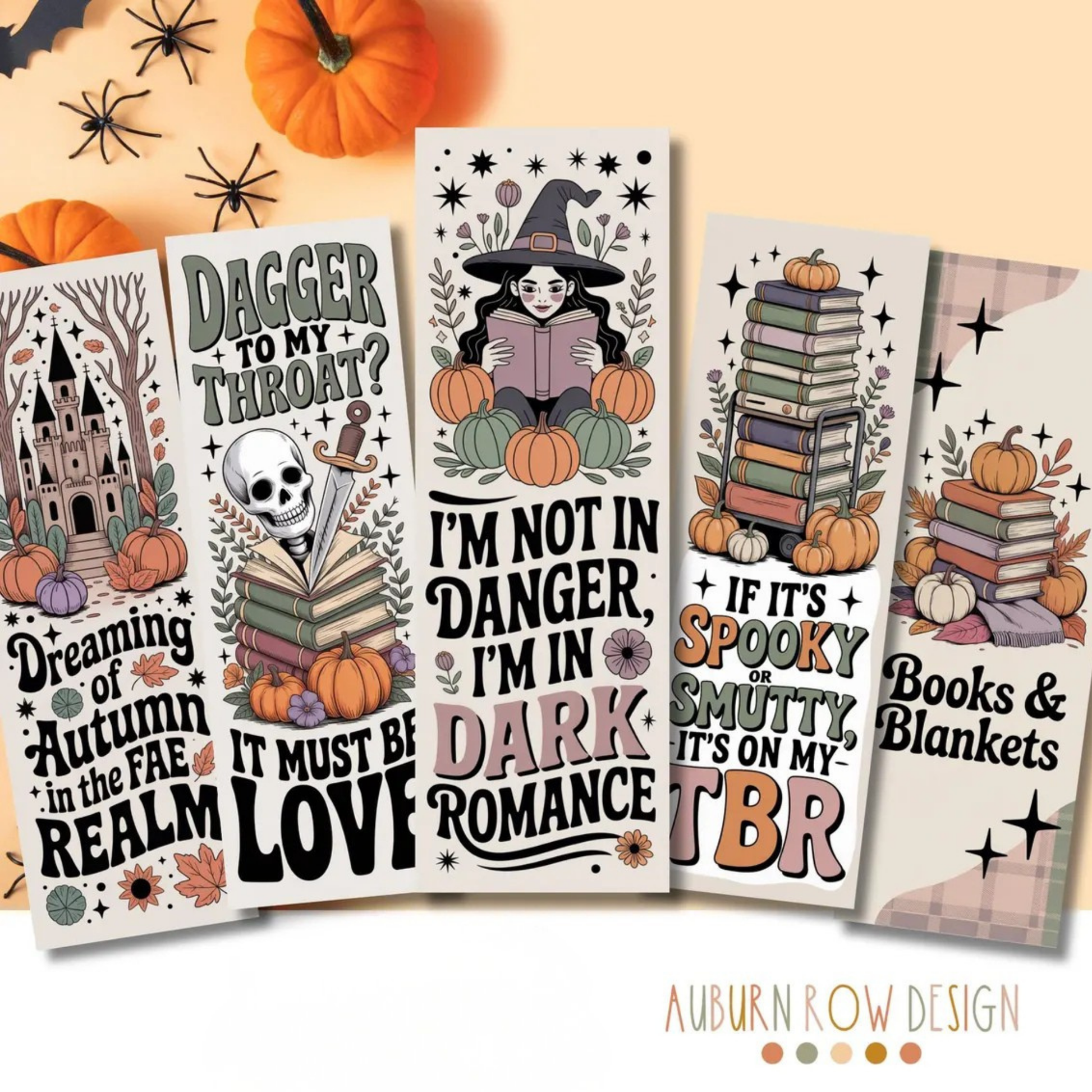 Printable Halloween Dark Romance Bookmarks