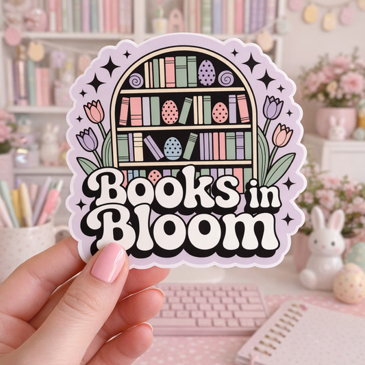 easter bookish sticker