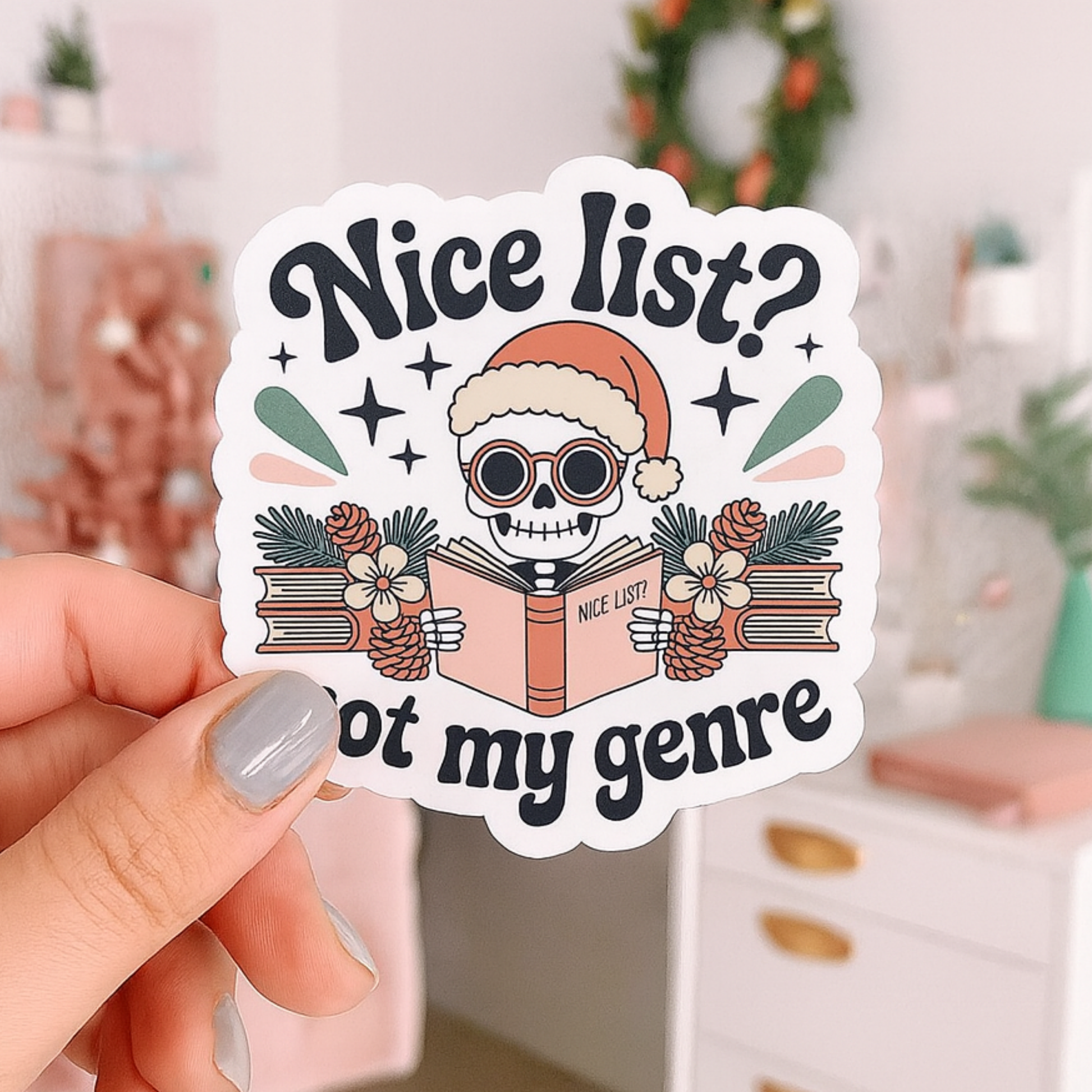 Bookish Christmas Stickers