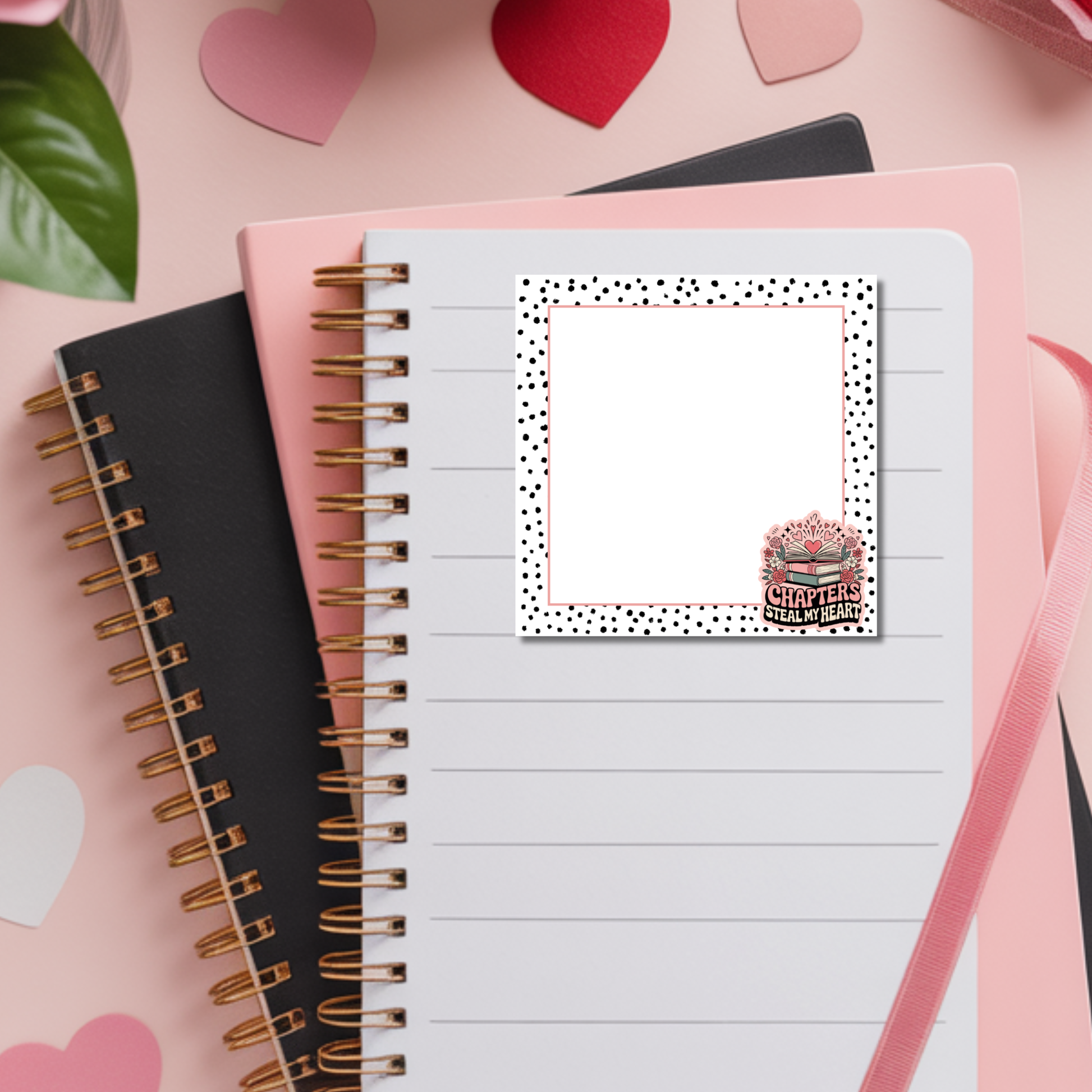 Valentines Day Bookish Notepad
