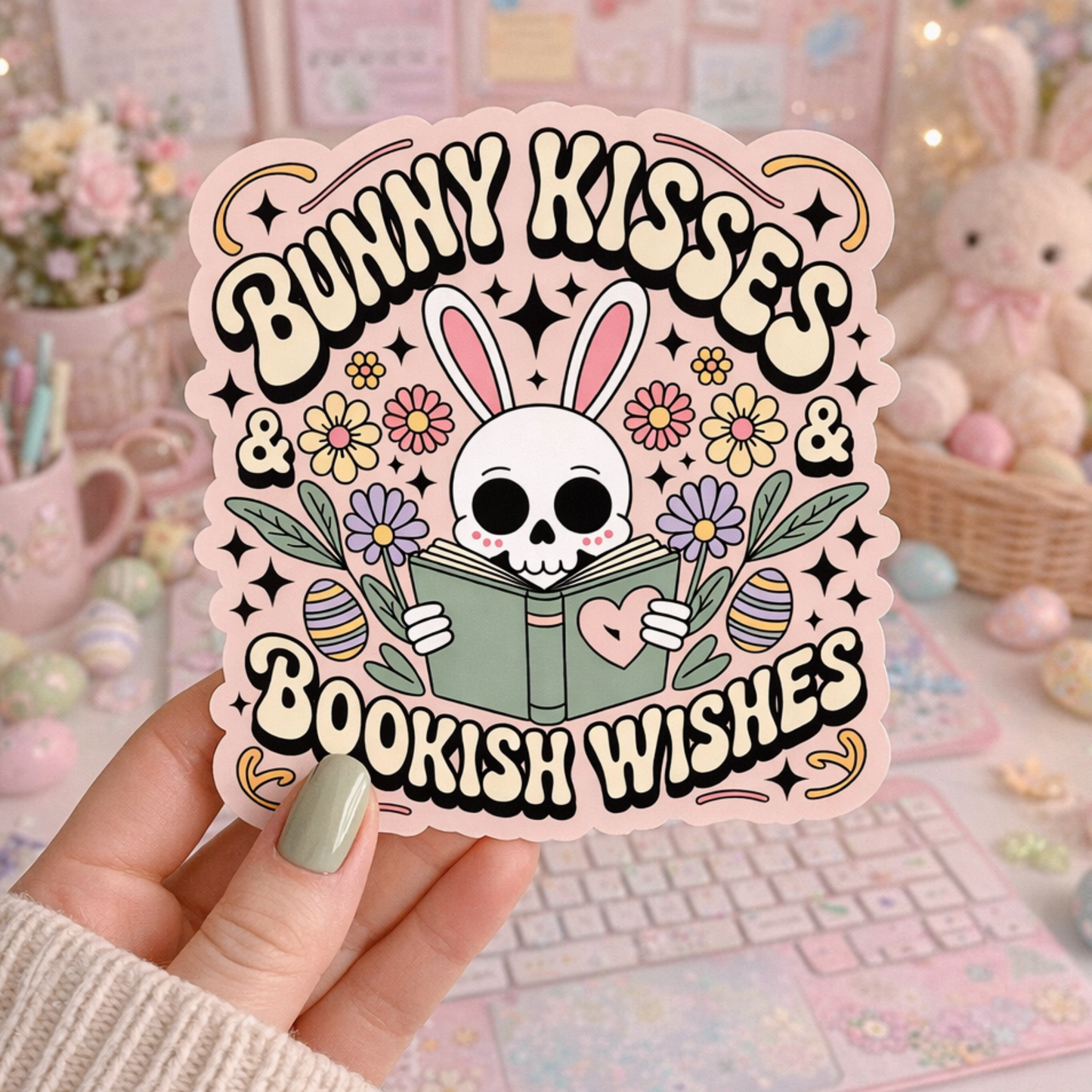 Easter Bookish Sticker