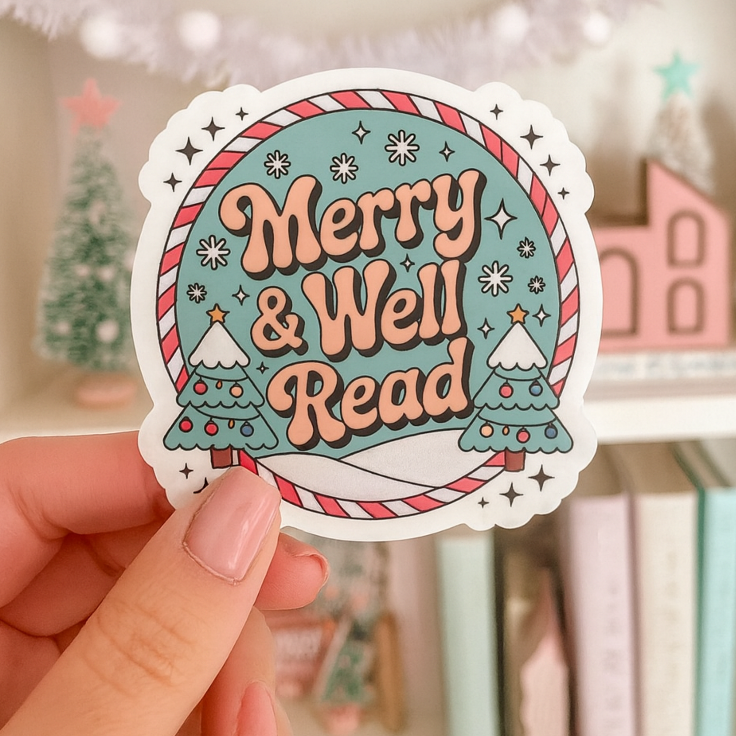 Bookish Christmas Stickers