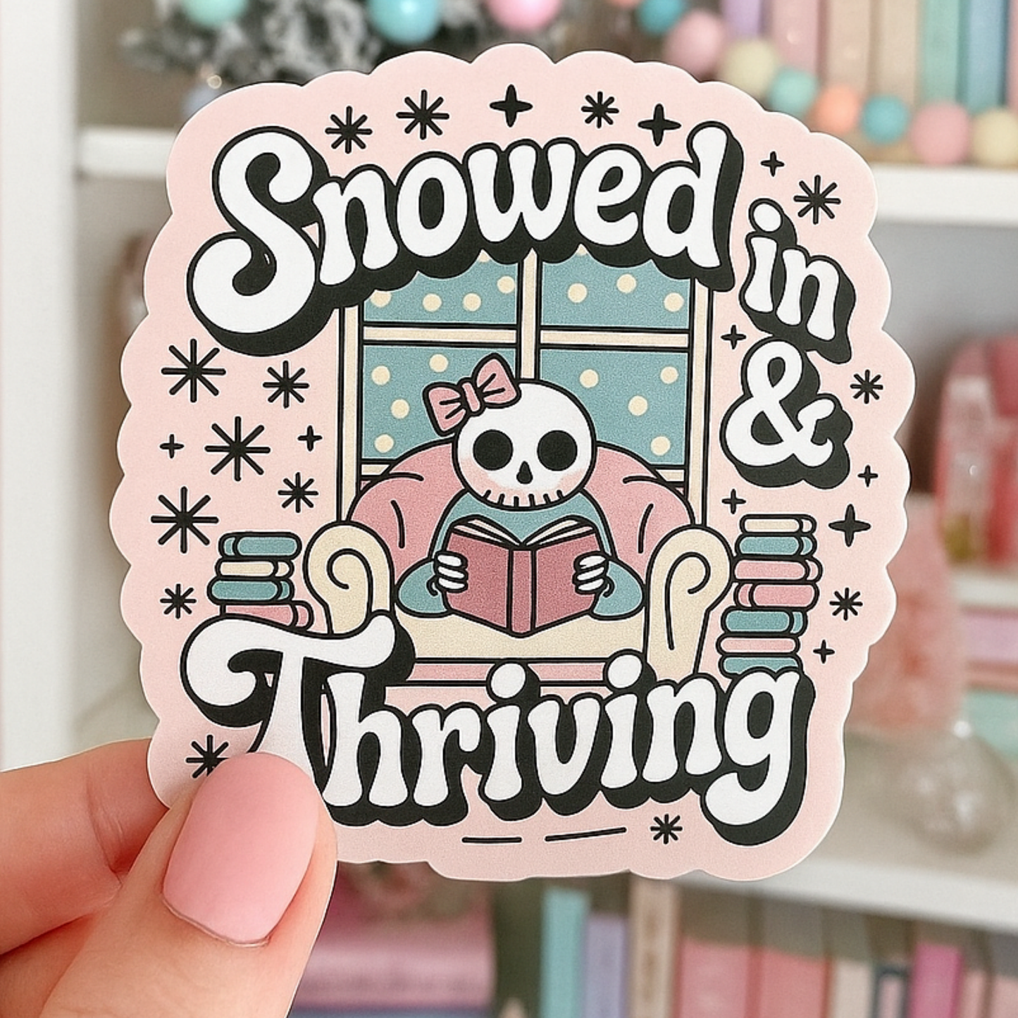 Bookish Christmas Sticker