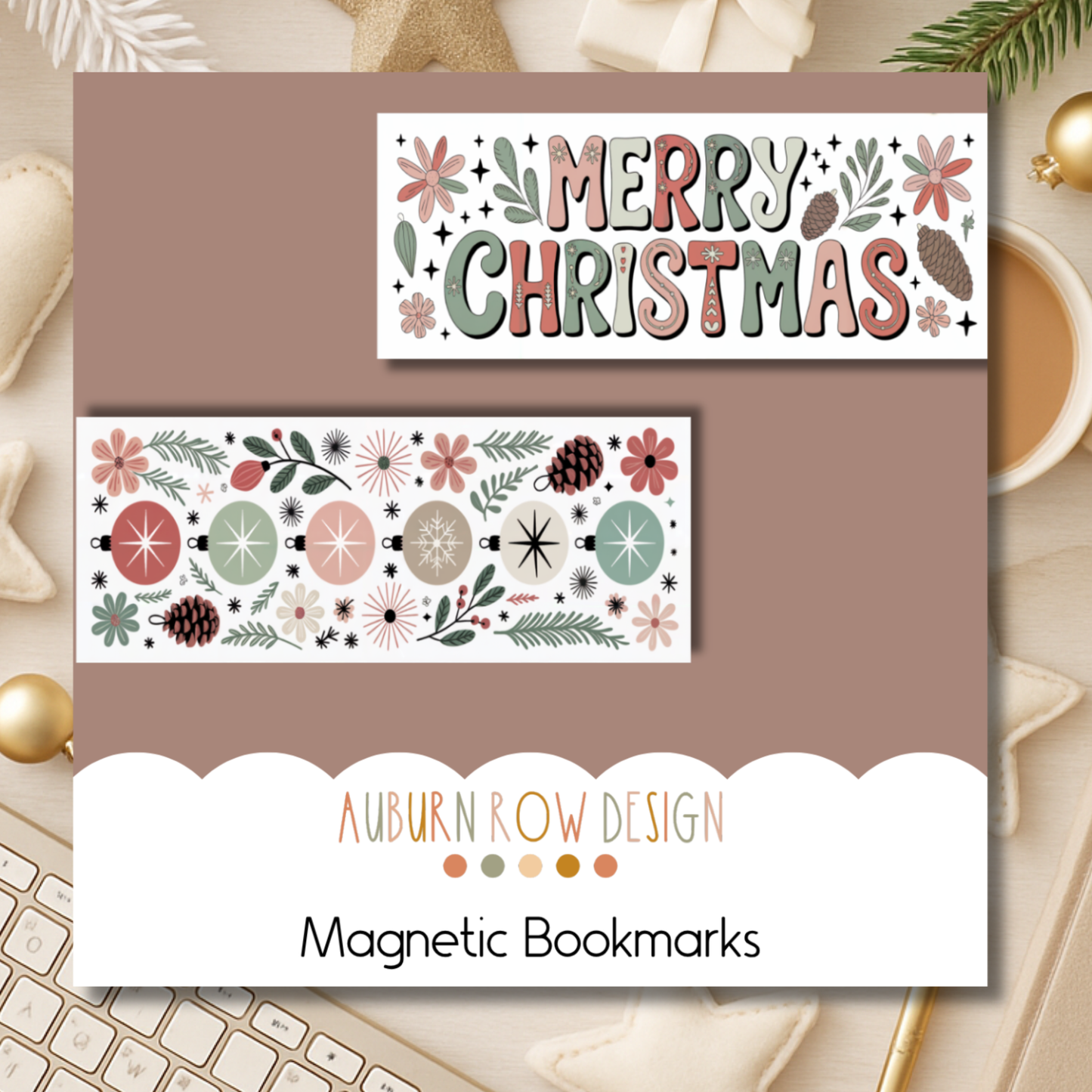 Christmas Magnetic Bookmark