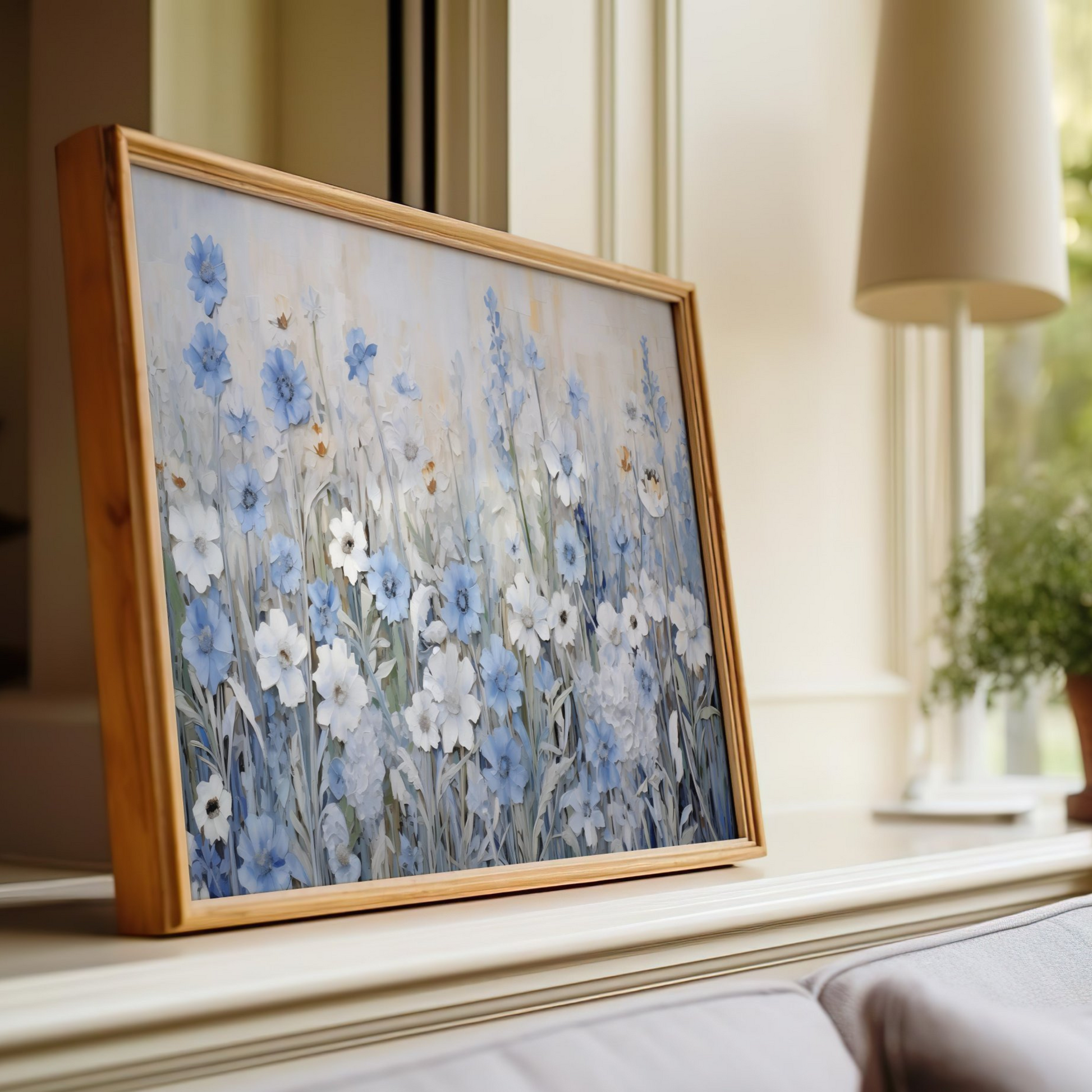 Blue Wildflower Printable Art