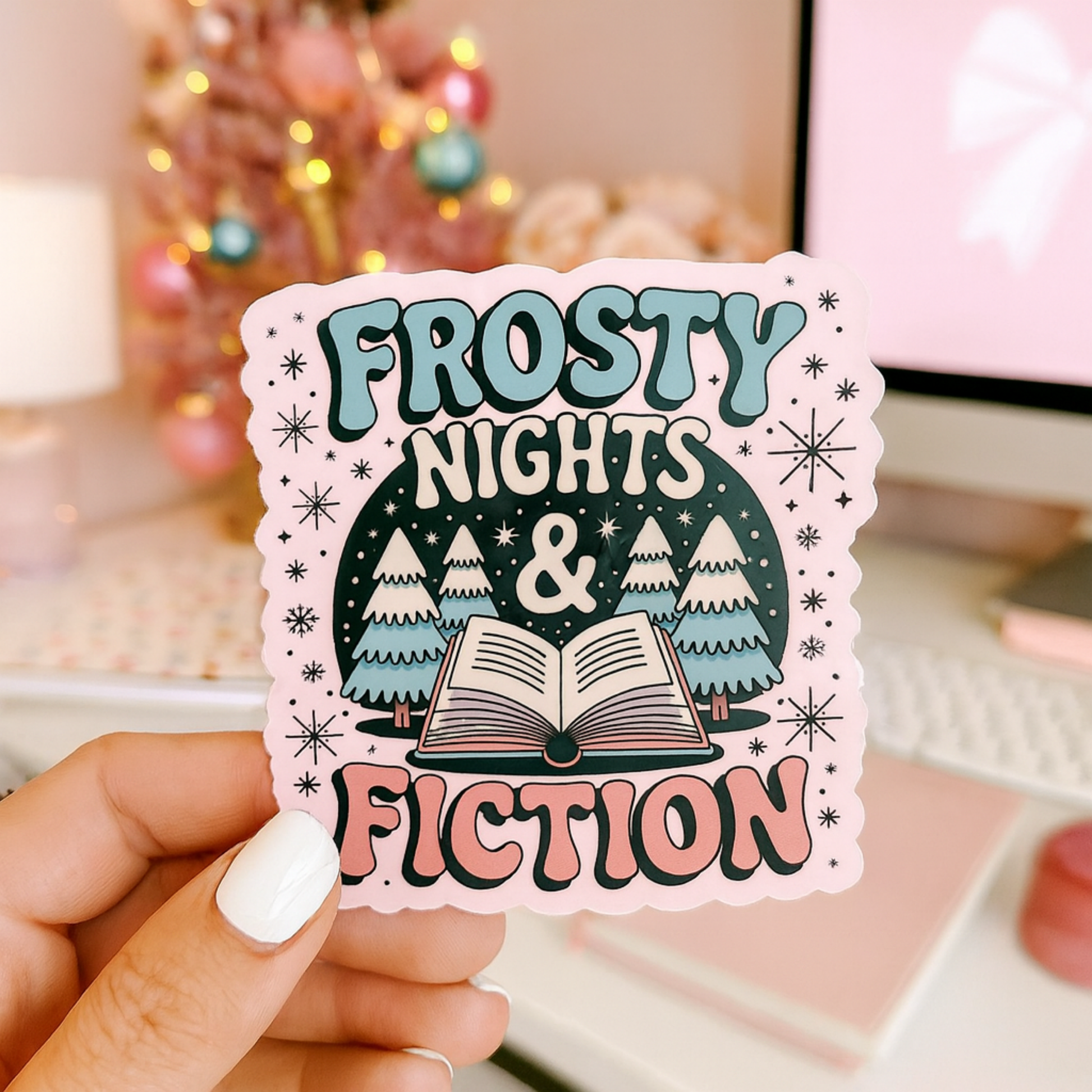 Bookish Christmas Sticker