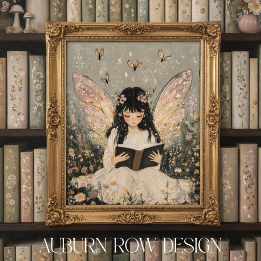 Fairy Bookshelf Art