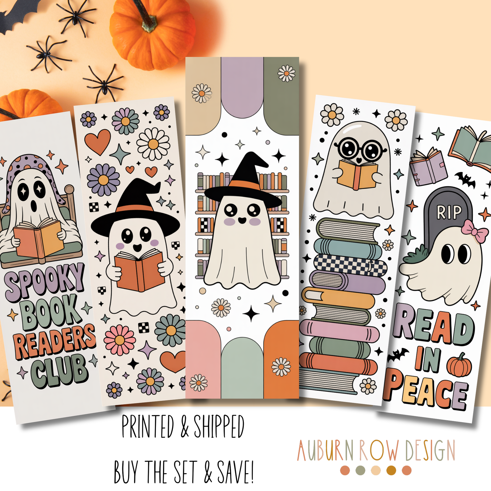 Retro Ghost Bookmarks
