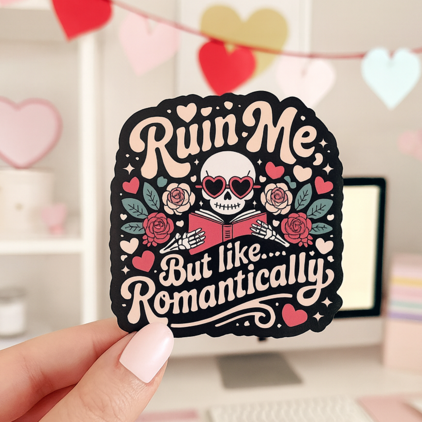 Valentines Day Bookish Sticker