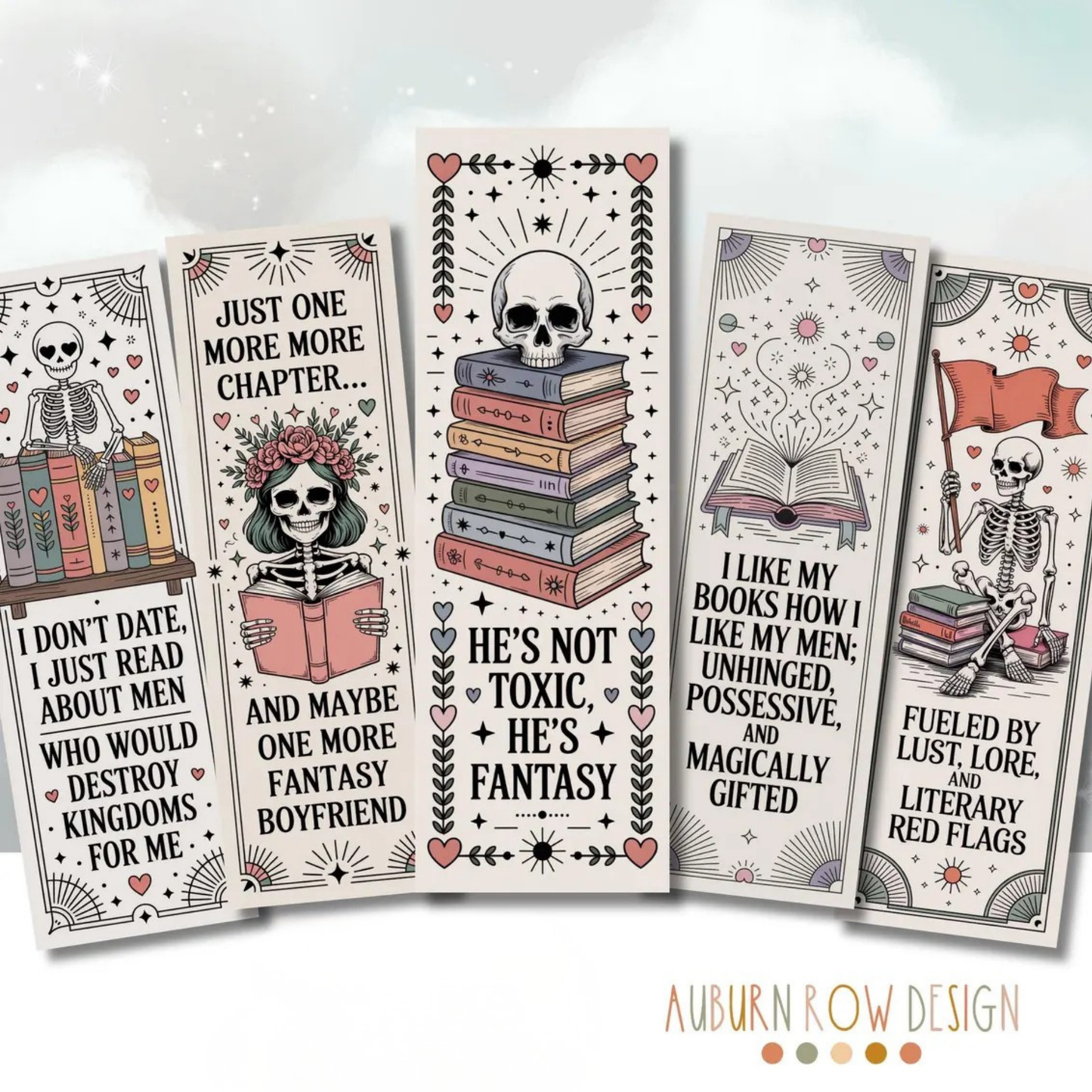 Printable Dark Romance Bookmarks