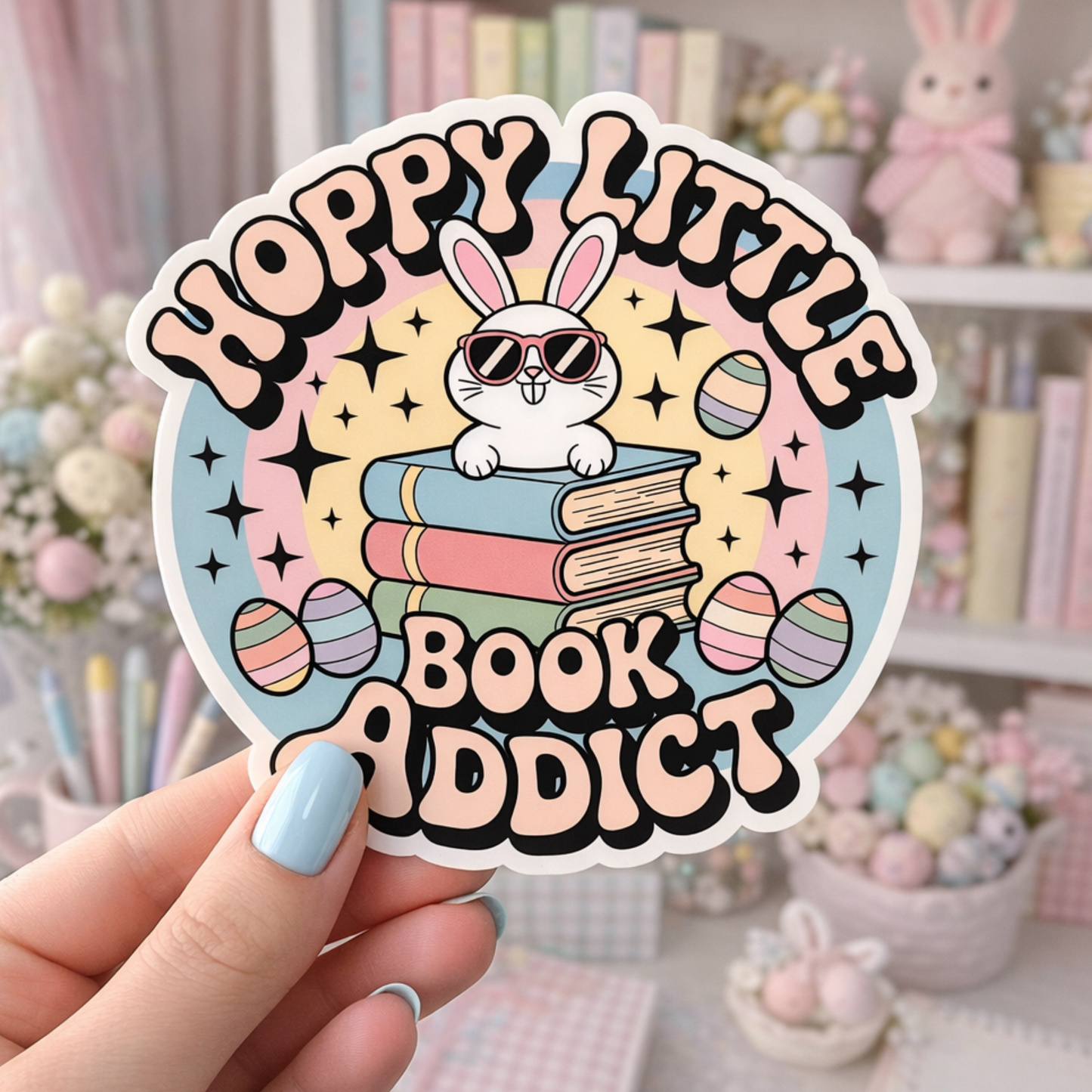 Easter Bookish Sticker