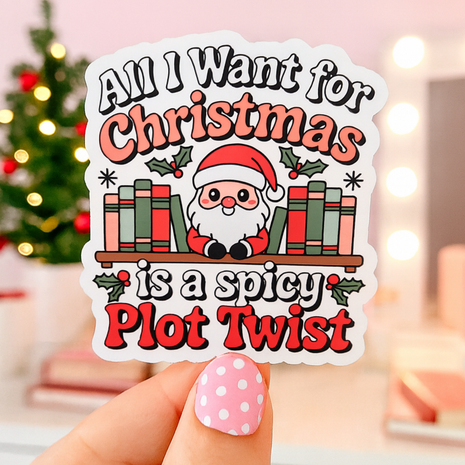Bookish Christmas Stickers