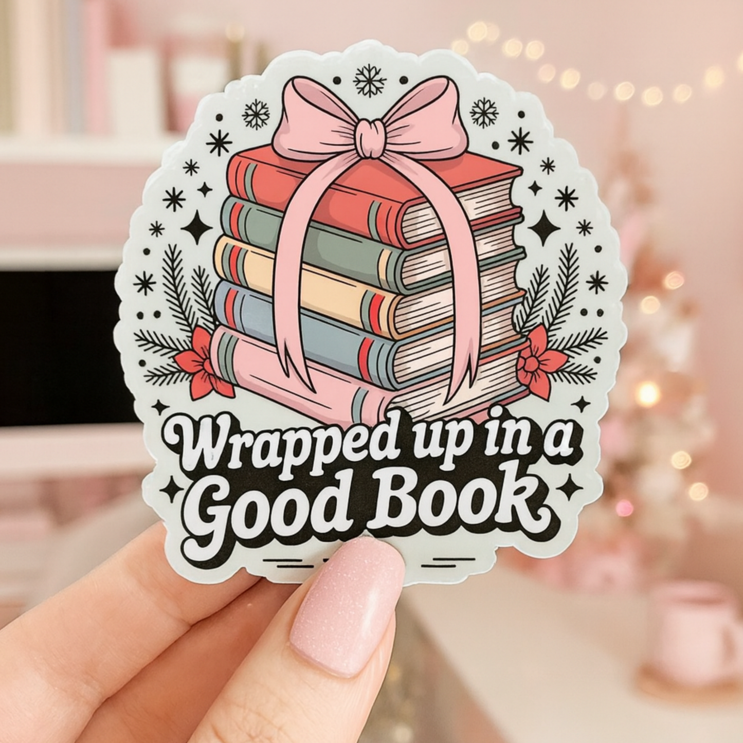 Bookish Christmas Stickers