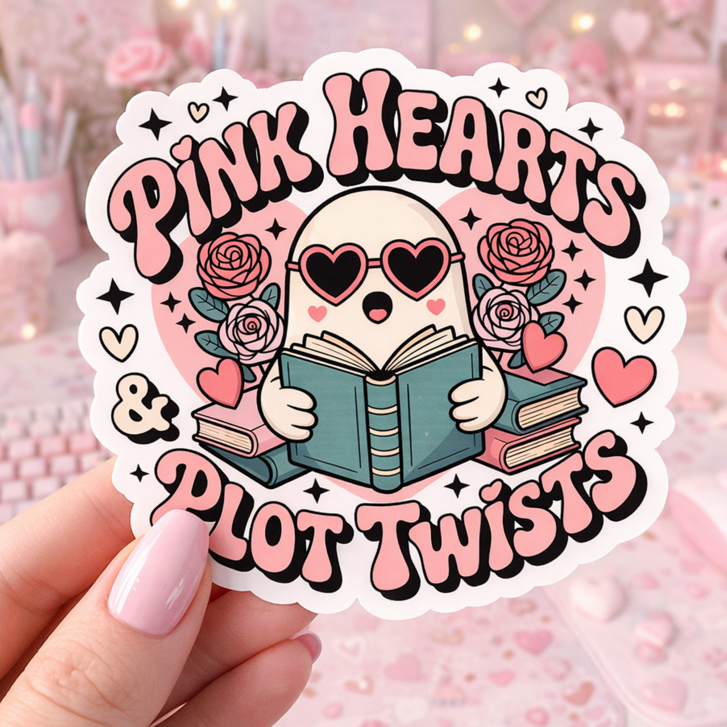 Valentines Day Bookish Sticker