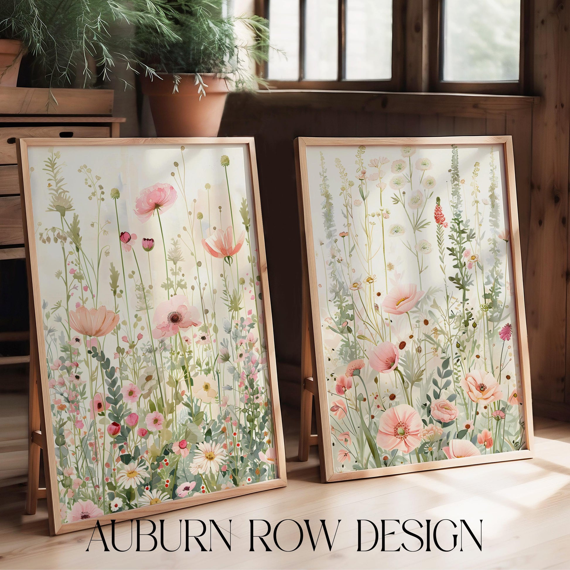Botanical Art Prints, Floral Wall Decor, Nature Inspired, Home Interior Design, Vintage Style, Set of 2