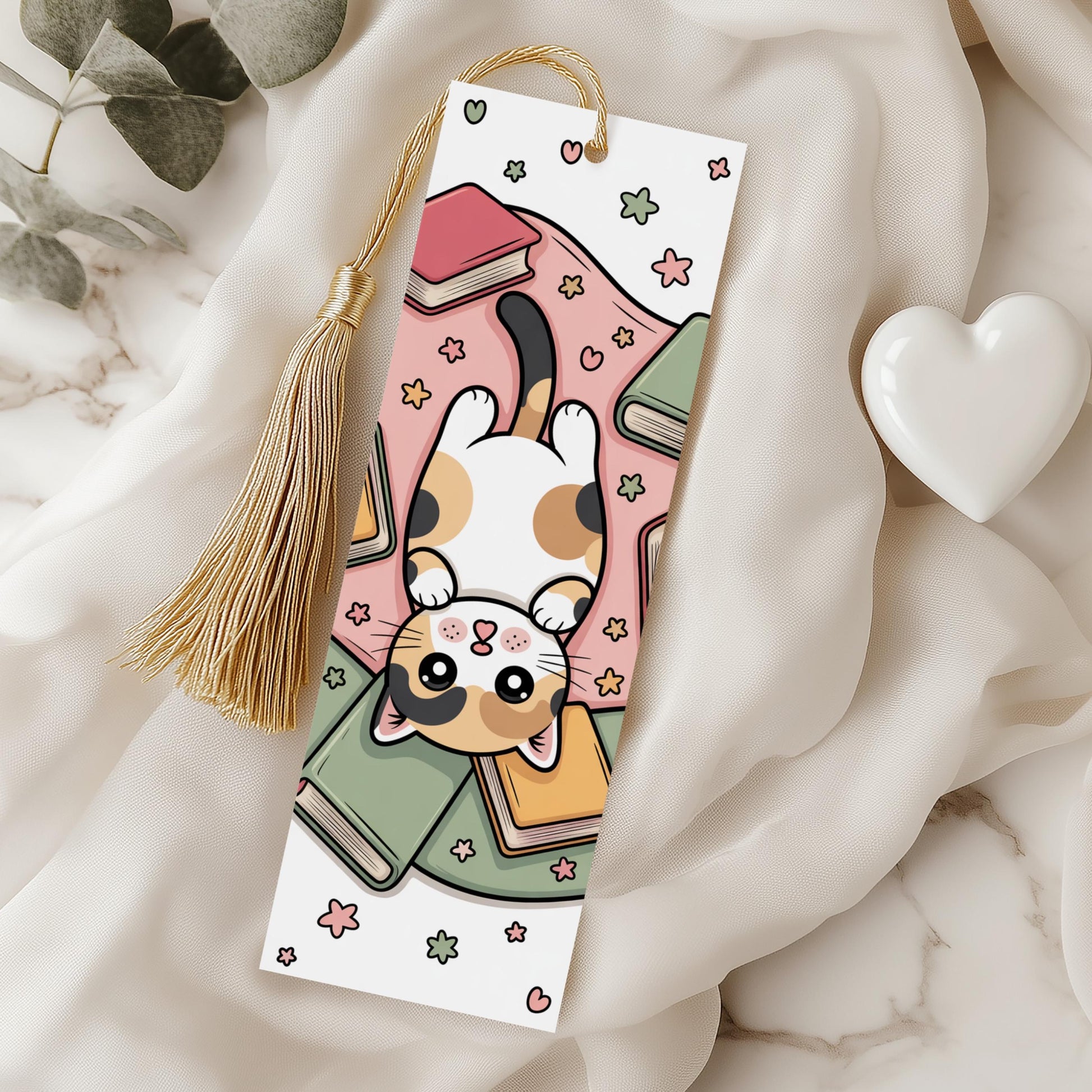 Cute French Bulldog Bookmark with Tassel, Colorful Books Design, Kawaii Dog Reading Accessory, Gift for Book Lovers