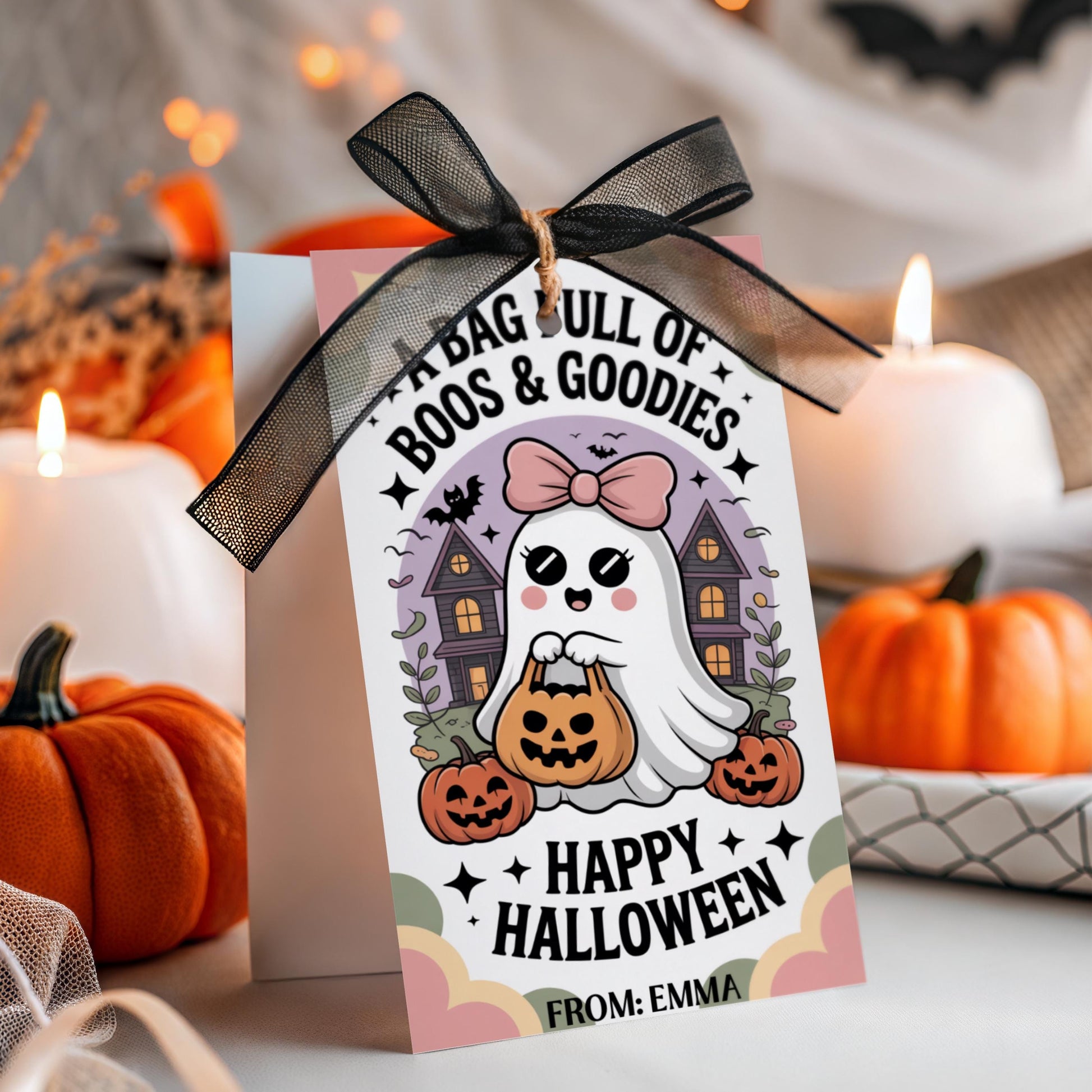 Printable Boo Bag Gift Tag