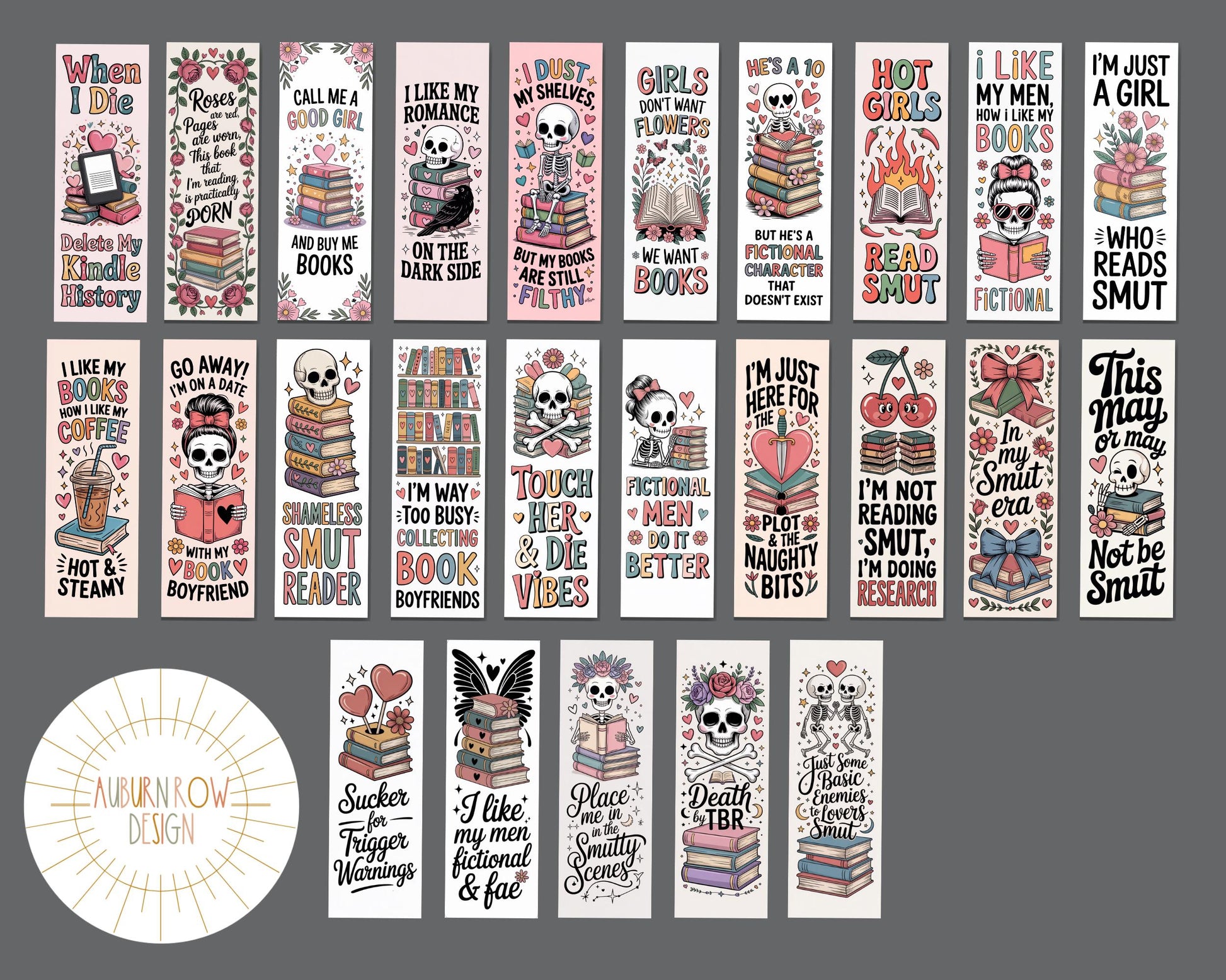 Smut Printable Bookmarks
