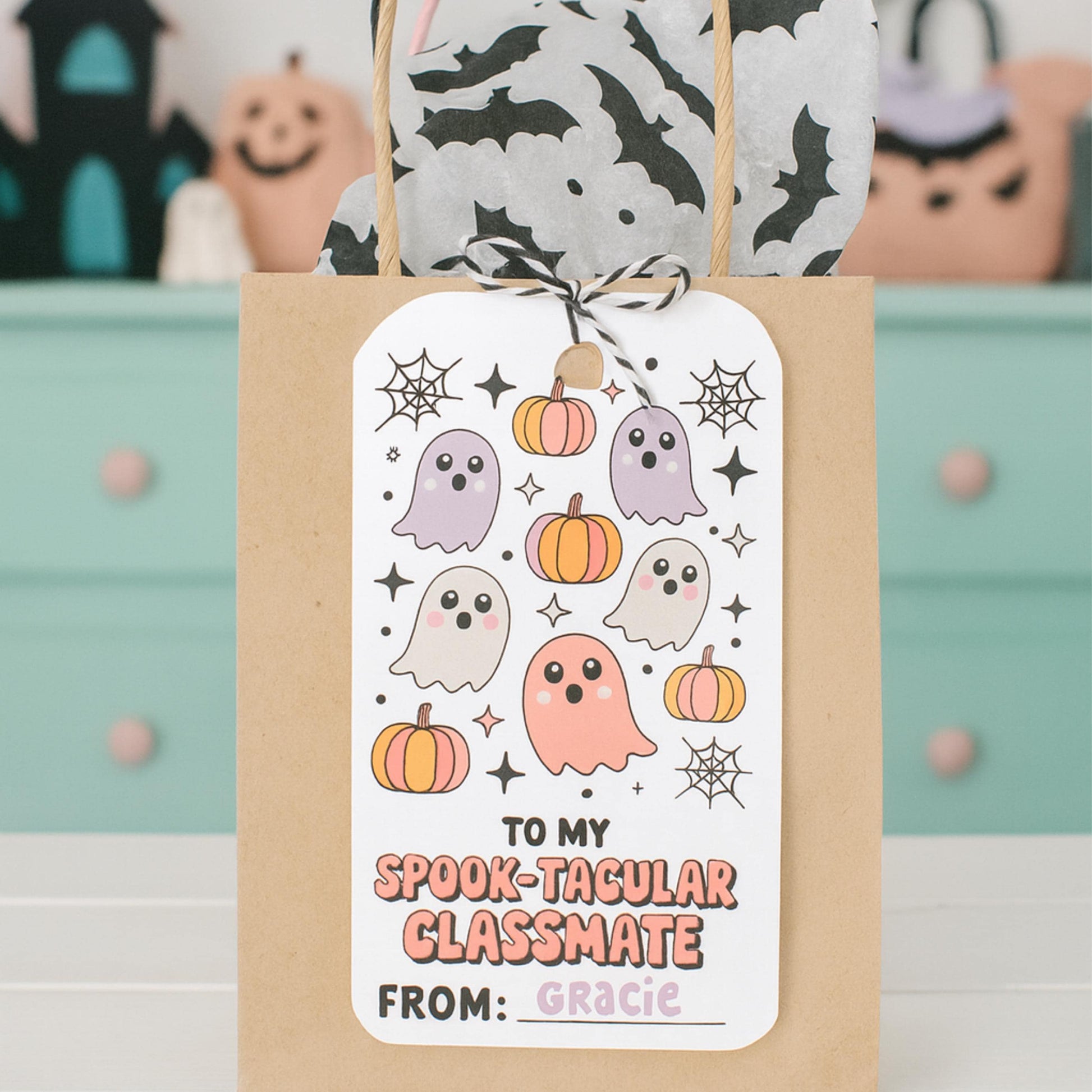 Printable Boo Bag Tag