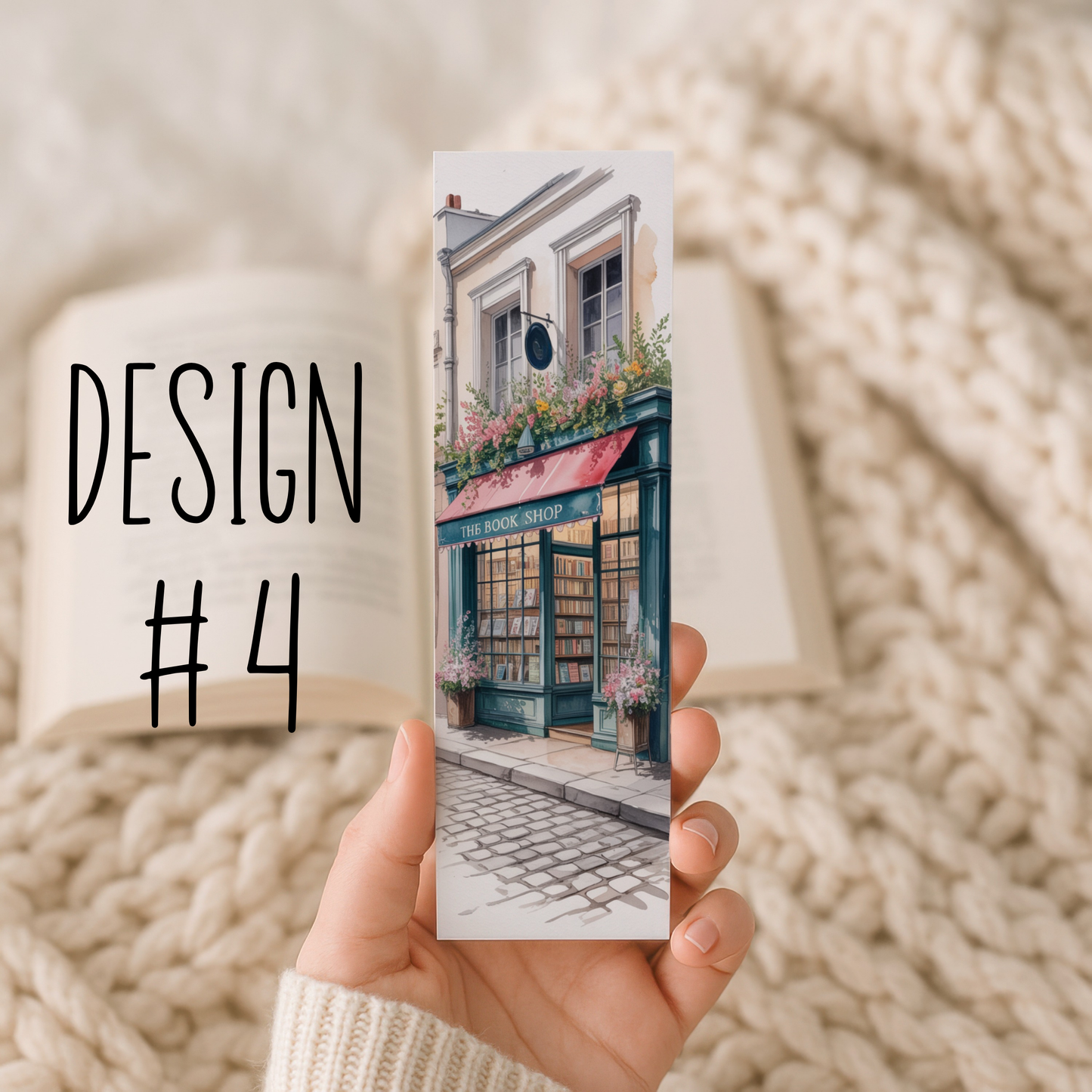 Watercolor Bookshop Bookmarks