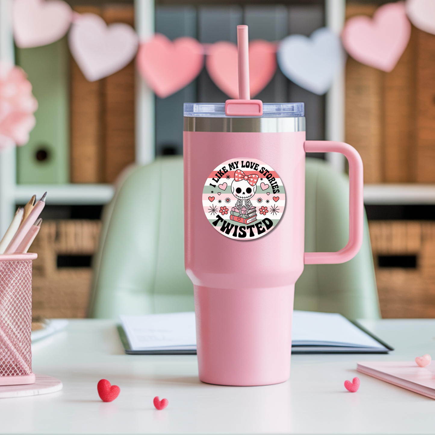 Valentines Day Bookish Sticker