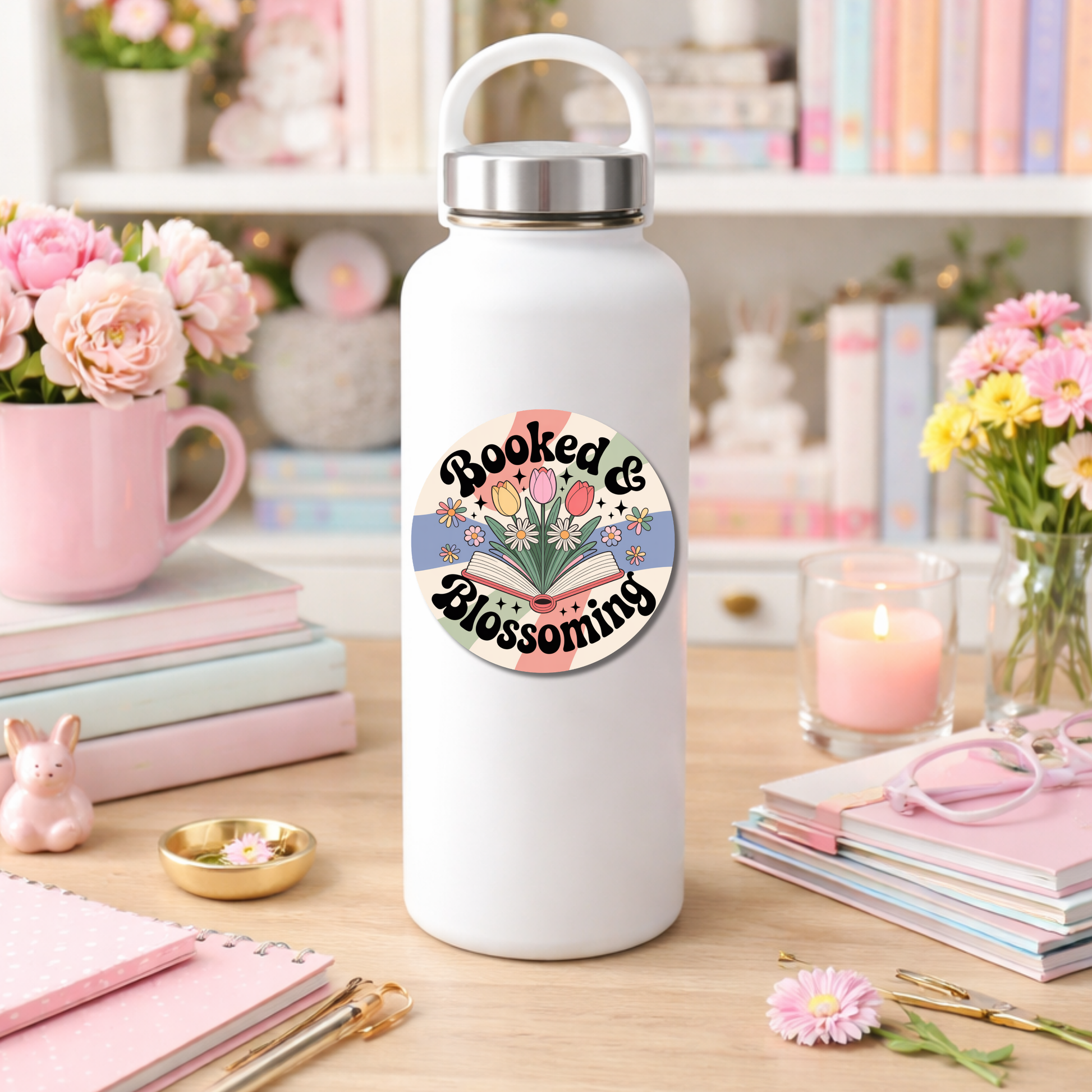 Spring Bookish Sticker