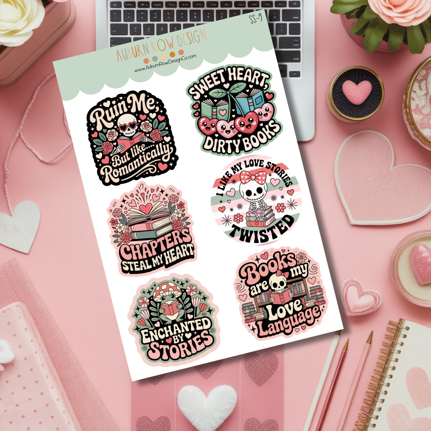 Valentine's Day Bookish Stickers
