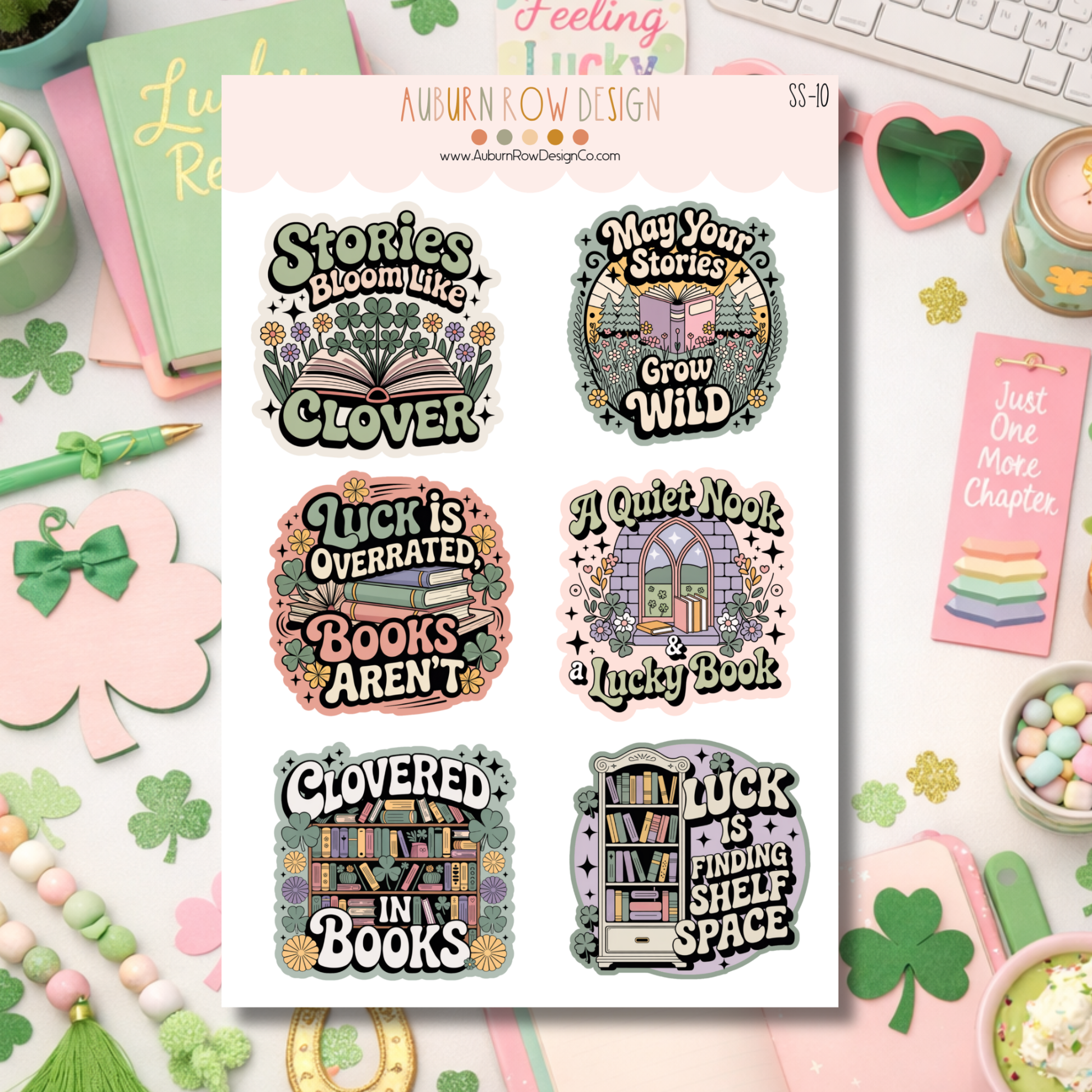 St. Patricks Day Bookish Stickers