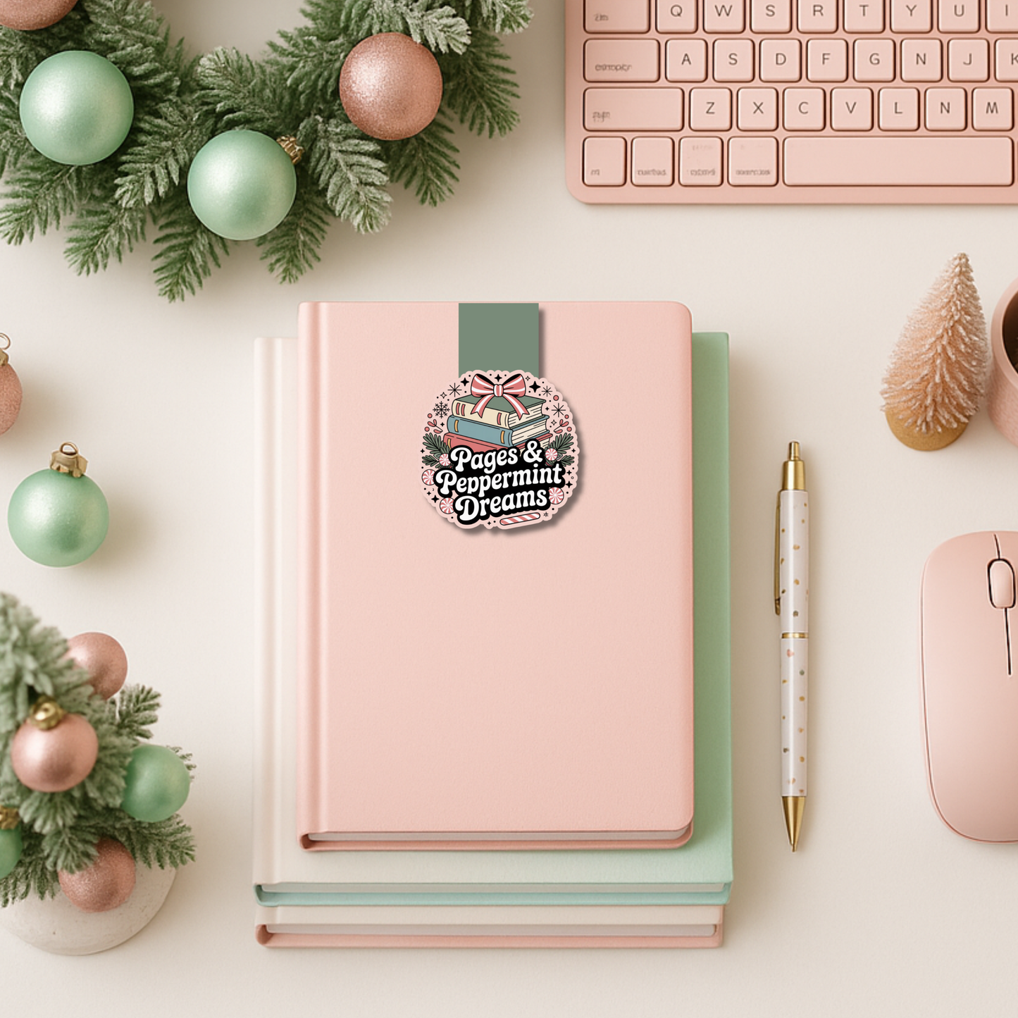 Pages & Peppermint Dreams Magnetic Bookmark