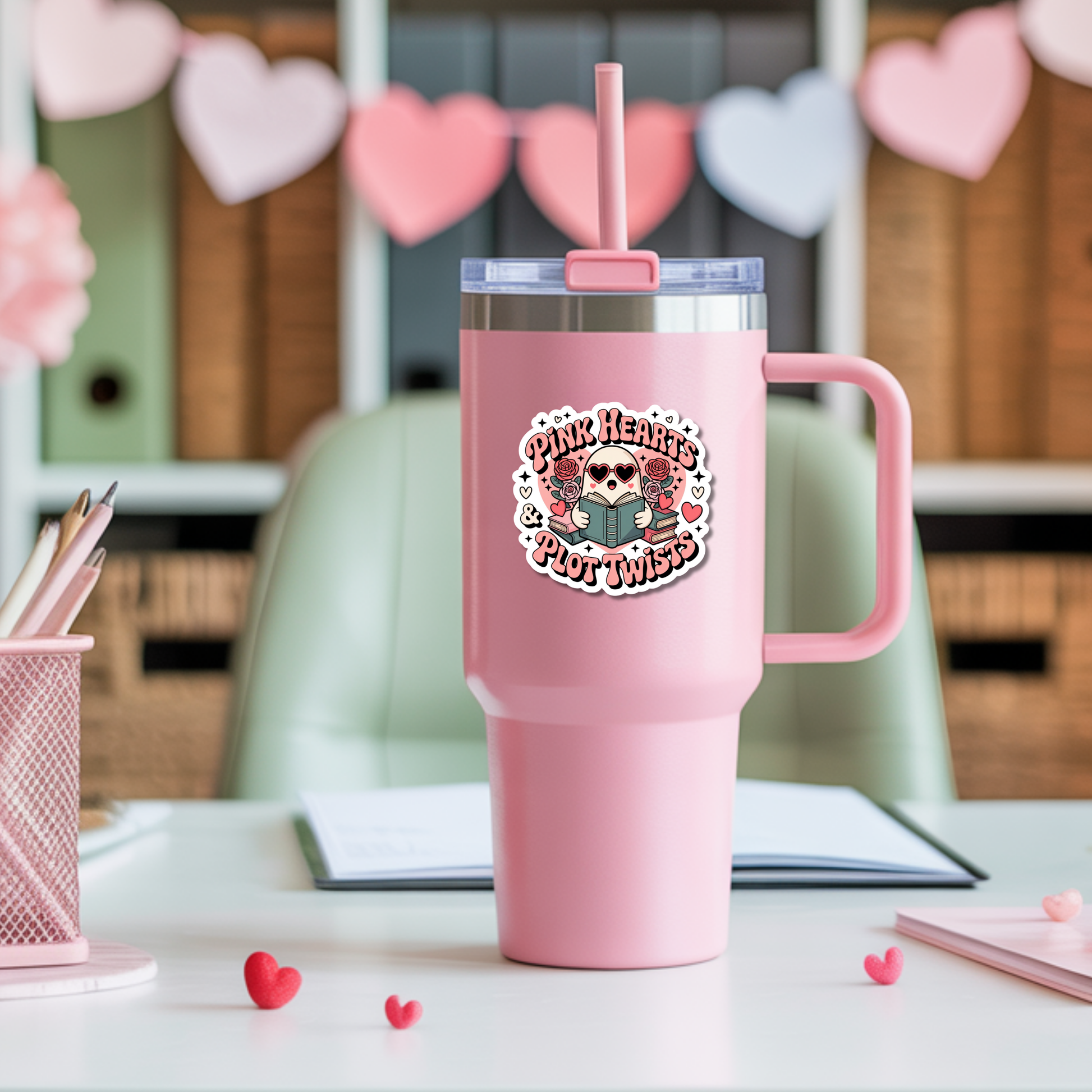 Valentines Day Bookish Sticker