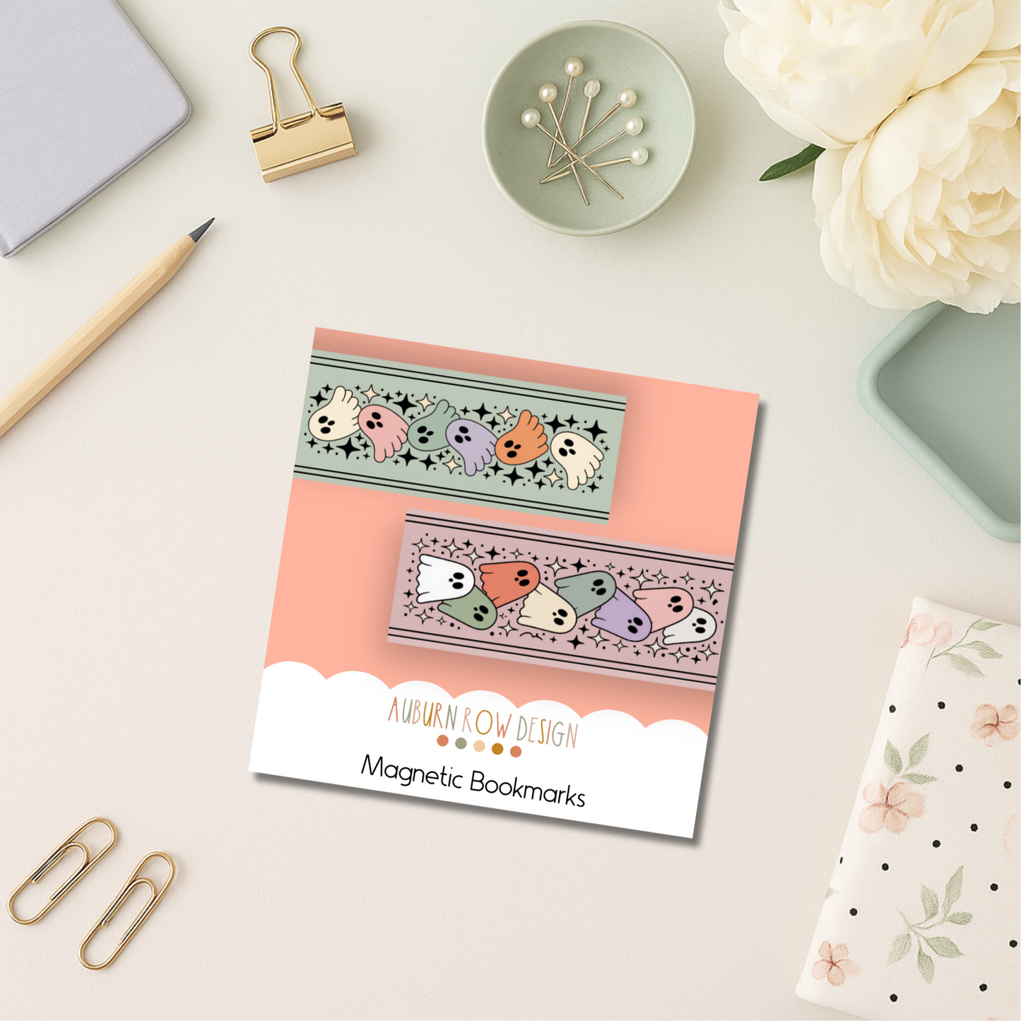 Ghost Magnetic Bookmarks