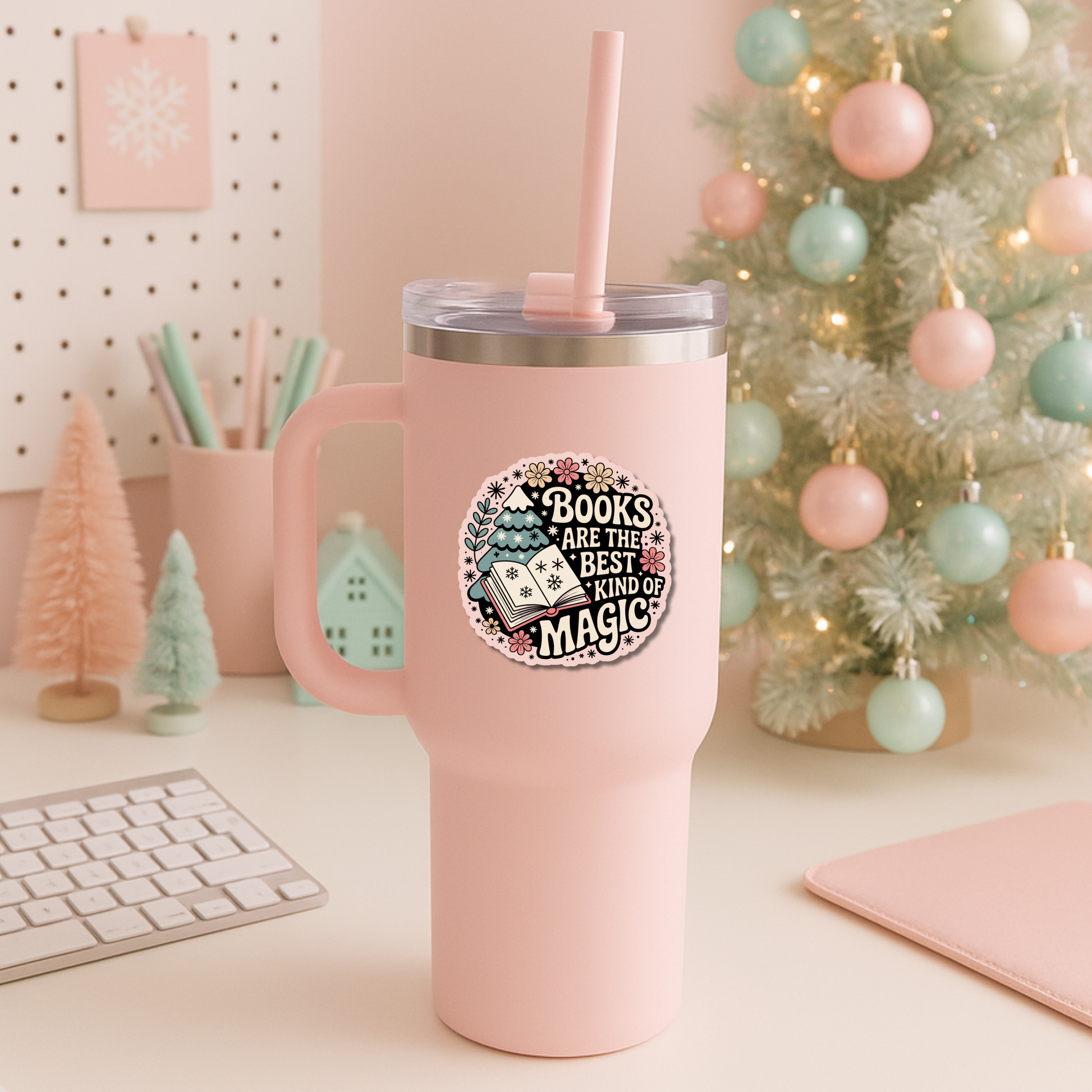 Bookish Christmas Sticker