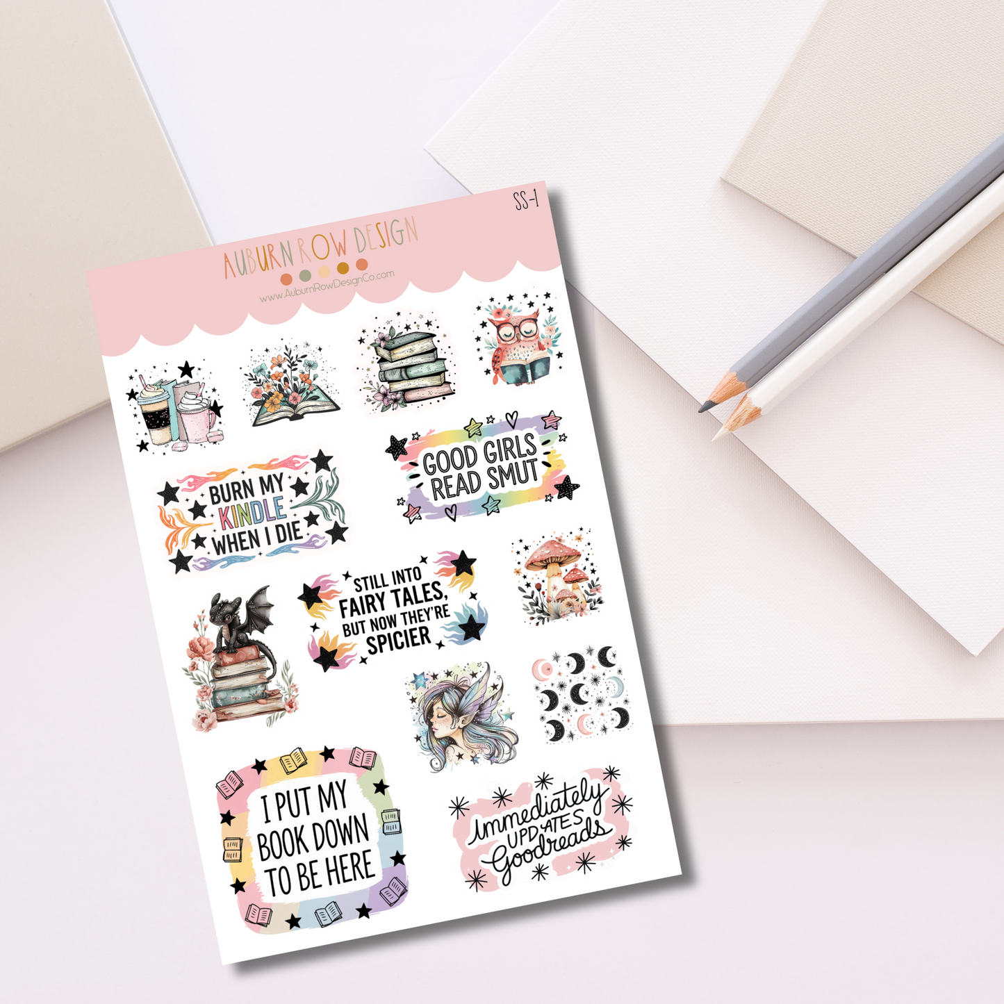 Bookish Romantasy Sticker Set