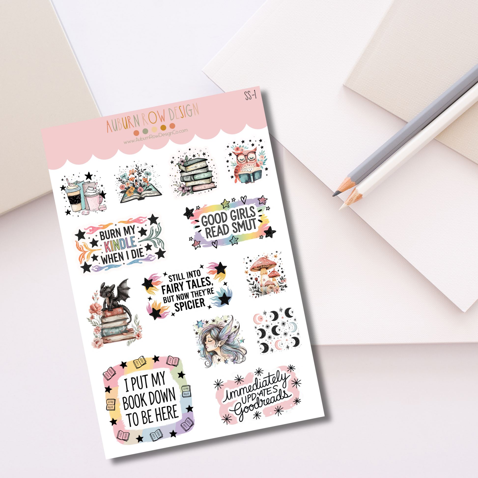 Bookish Romantasy Sticker Set