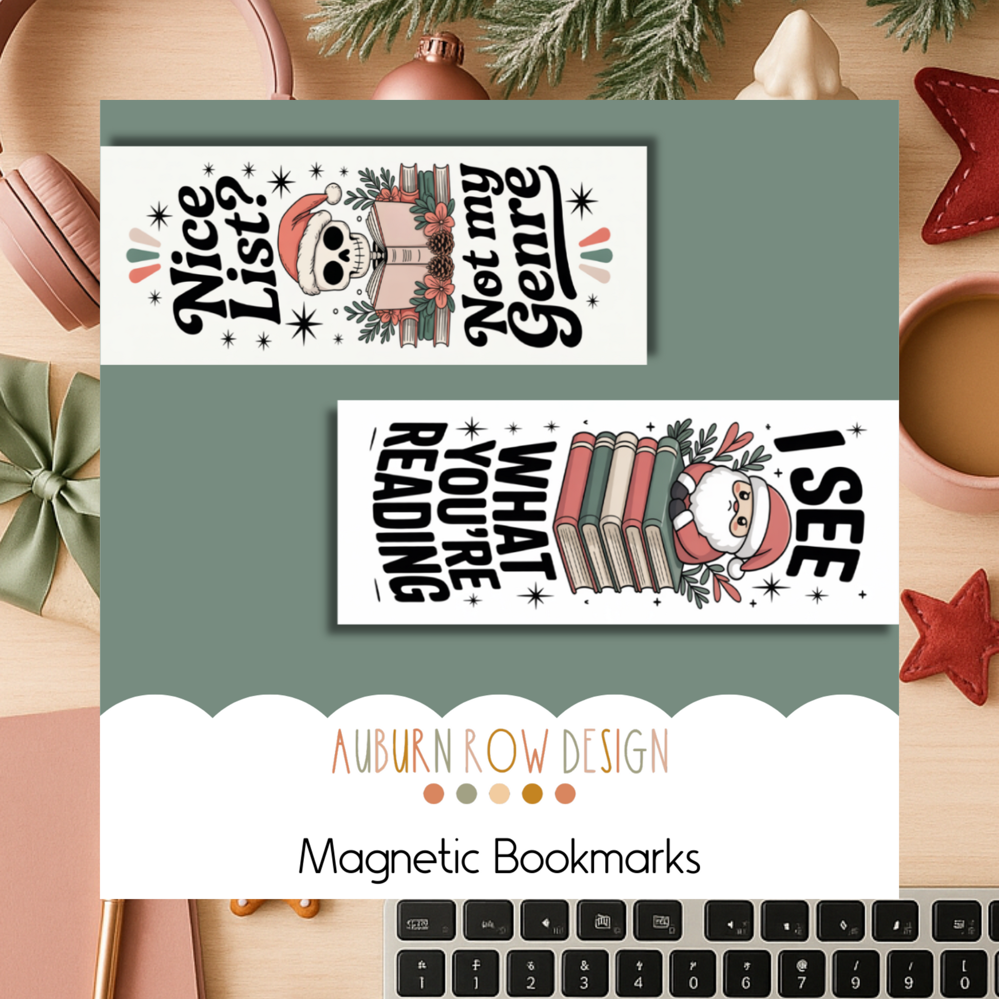 Christmas Bookish Magnetic Bookmark