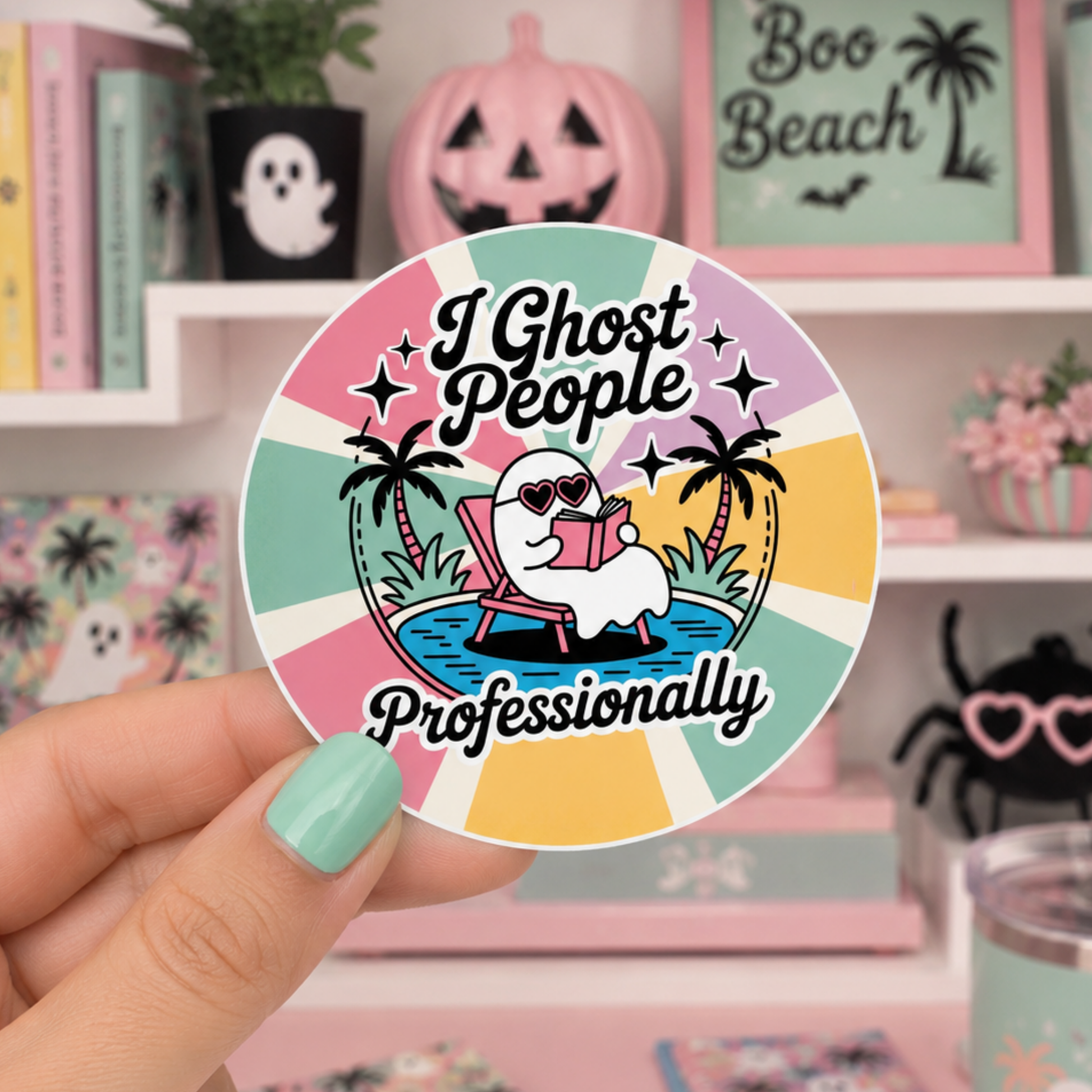 Summerween Bookish Sticker